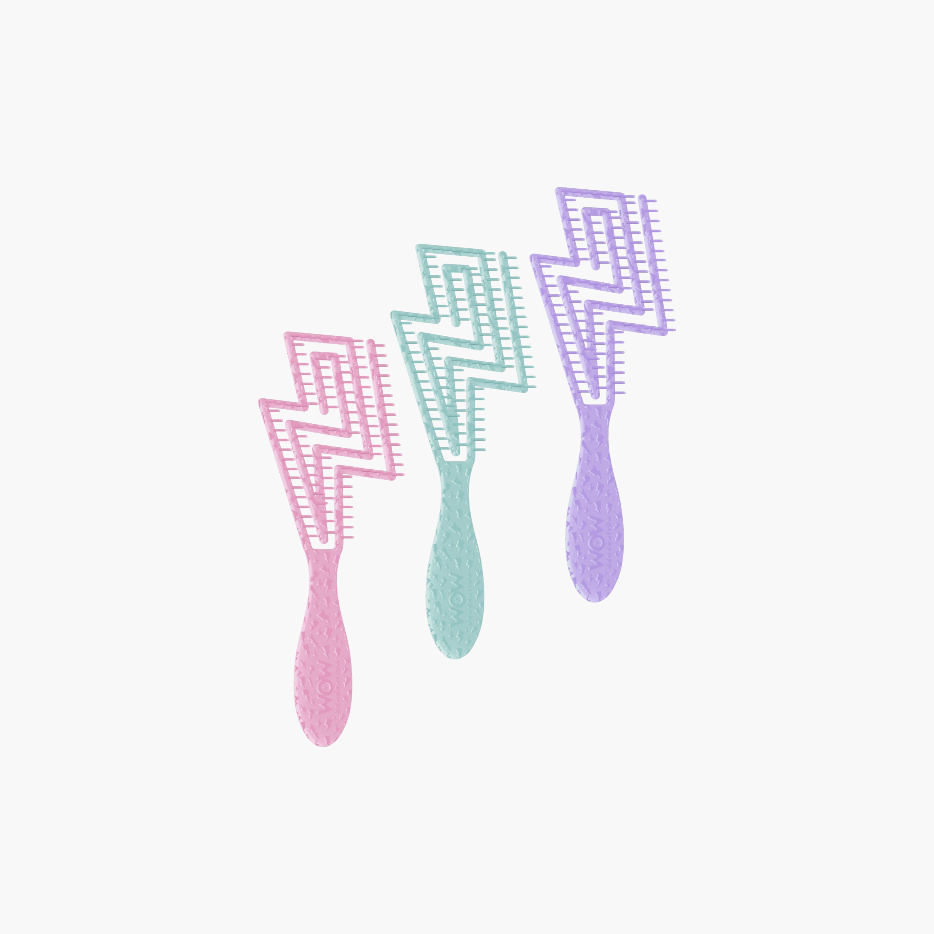 WOW Generation Thunder Hair Brush - Set of 3-girls-accessories-hairaccessories-image-1