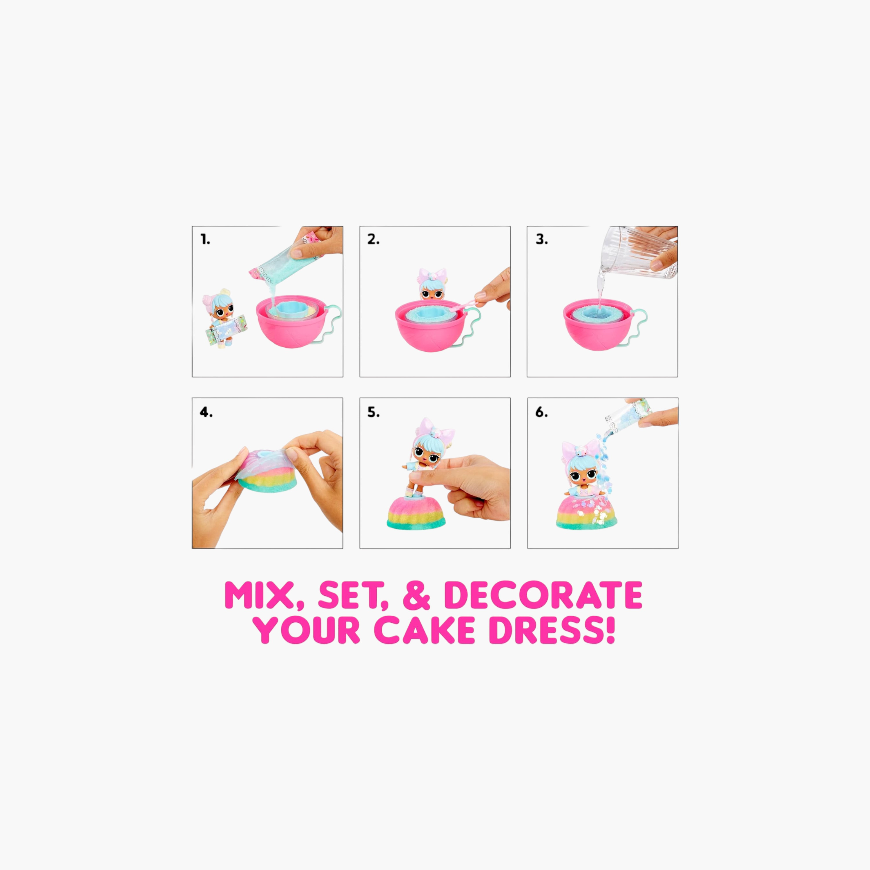 ألعاب متنوعة ميكس آند ميك بيرث داي كيك من إل أو إل سوربرايز-toys-dollsandplaysets-dollplaysets-image-4