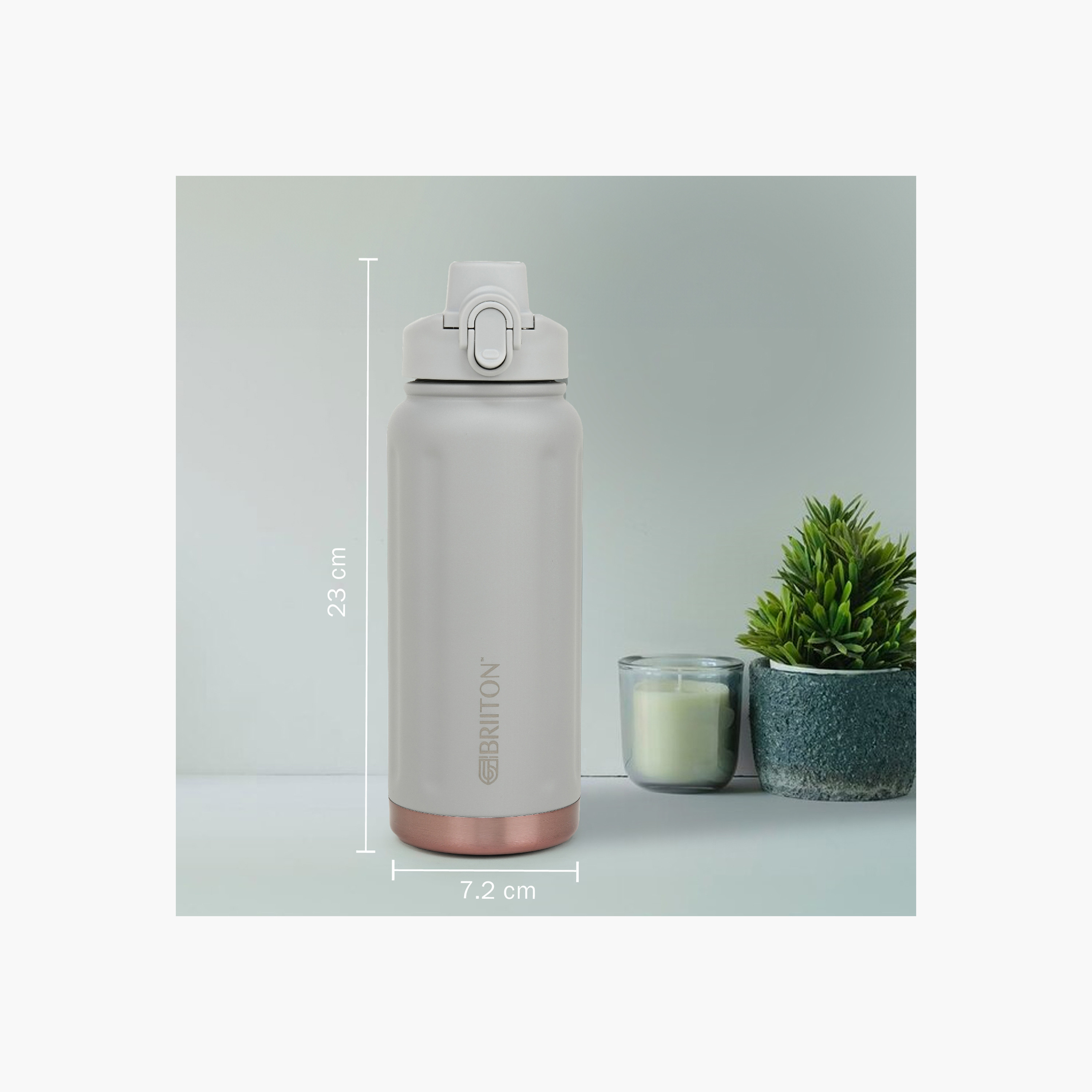 قارورة ماء ستانلس ستيل عازلة للحرارة بطبعات شعار من بريتون - 750 مل-household-dining-drinkserveware-bottles-image-3