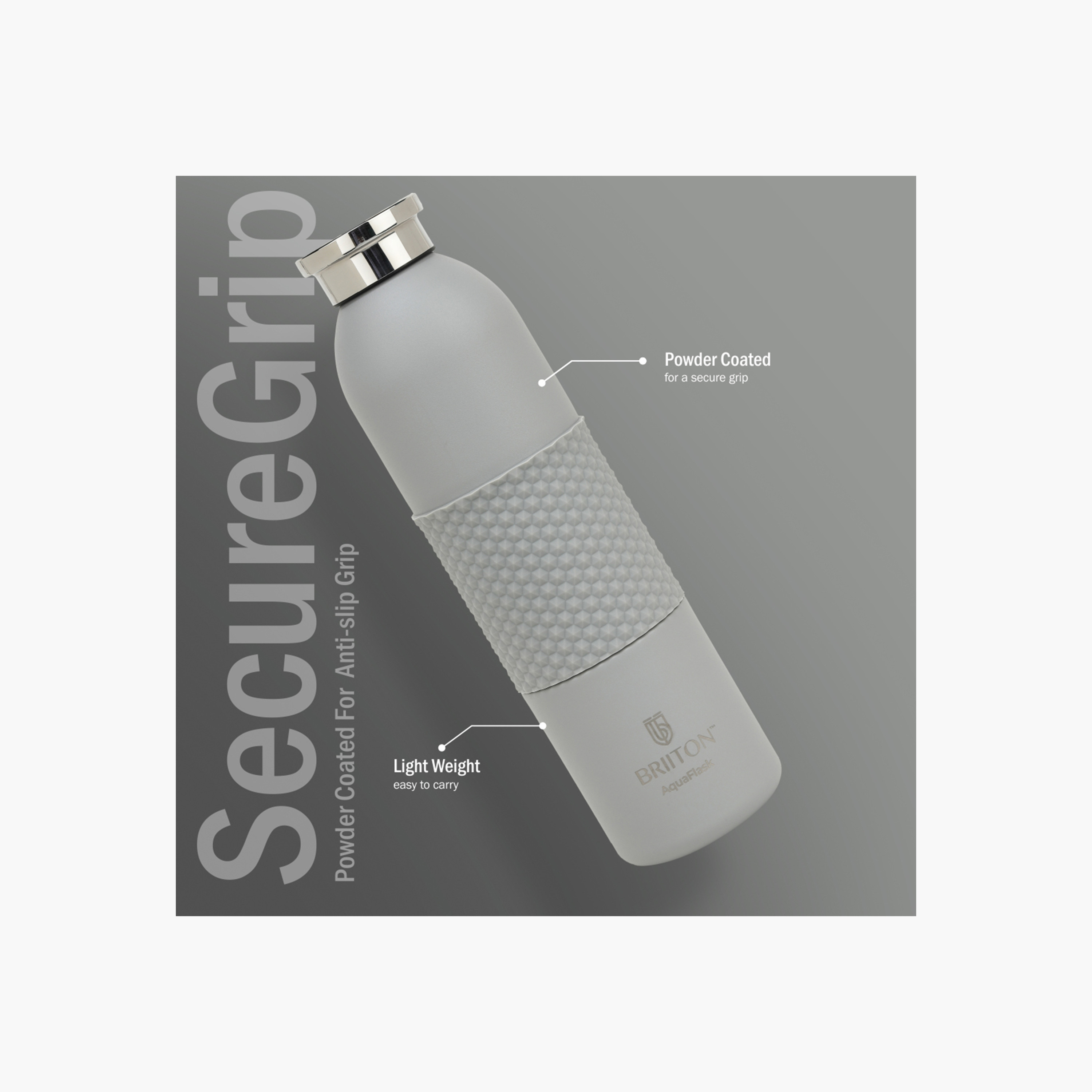 Briiton Logo Print Insulated Stainless Steel Water Bottle - 620 ml-household-dining-drinkserveware-bottles-image-2