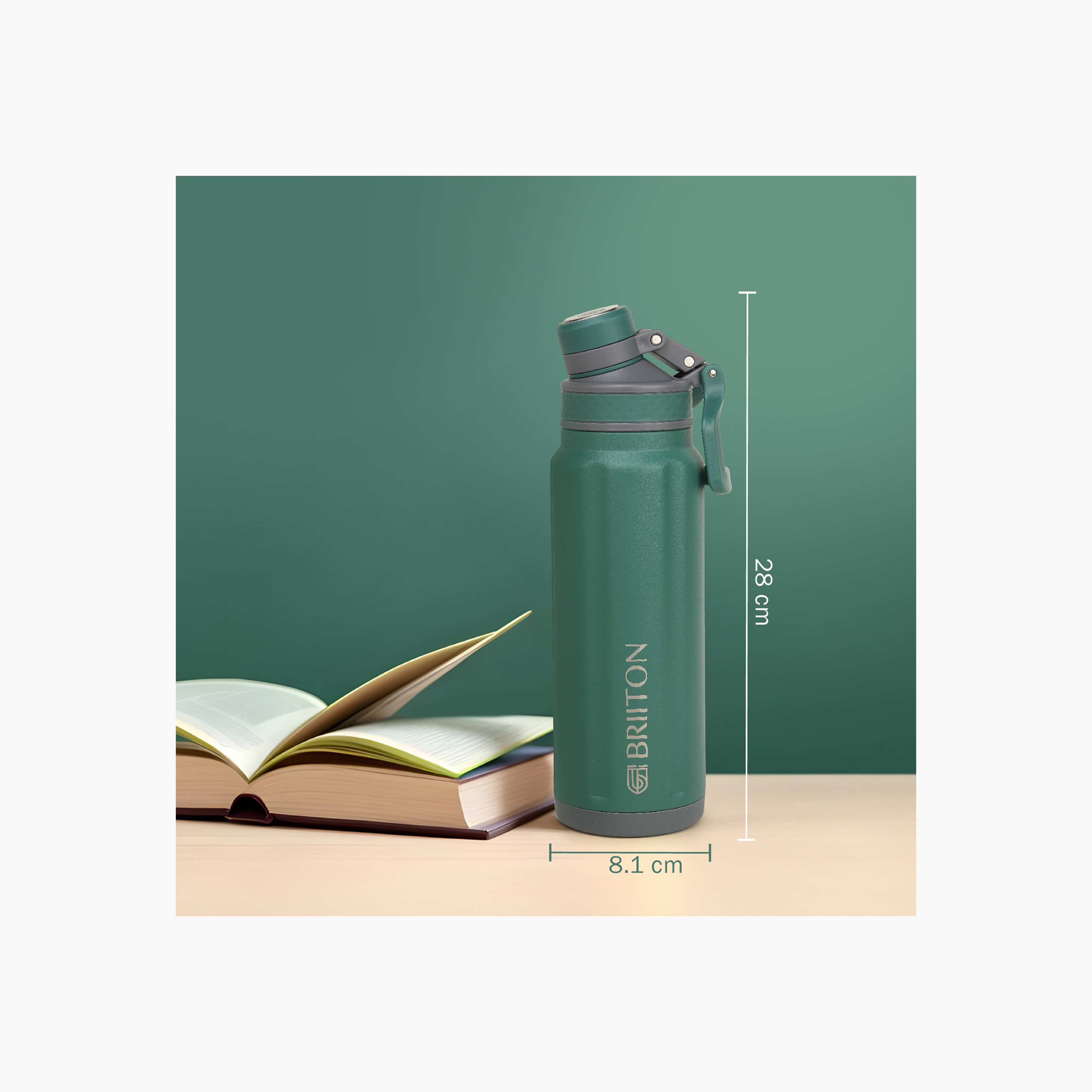 Briiton Logo Print Insulated Stainless Steel Water Bottle - 850 ml-household-dining-drinkserveware-bottles-image-3