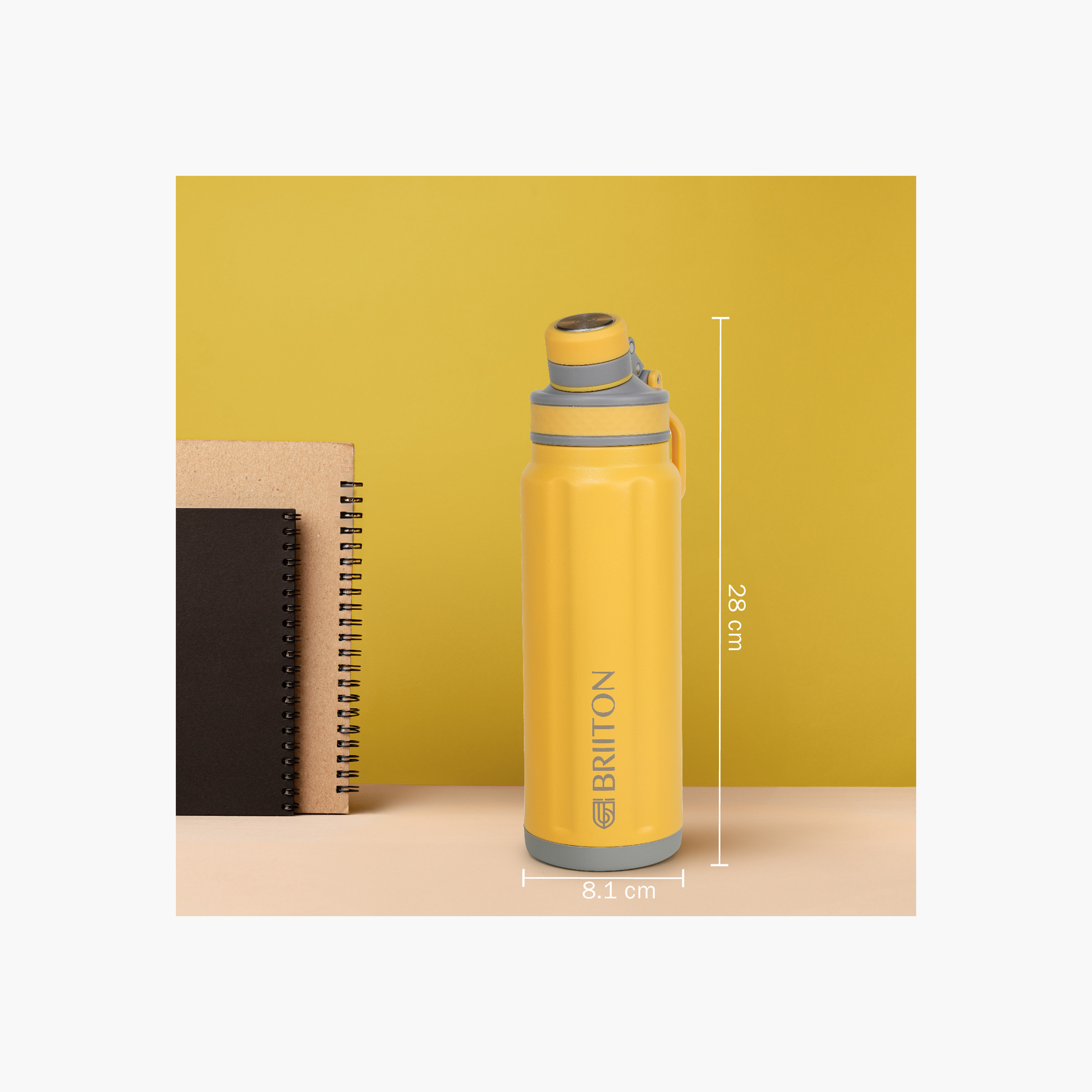 Briiton Logo Print Insulated Stainless Steel Water Bottle - 850 ml-household-dining-drinkserveware-bottles-image-3
