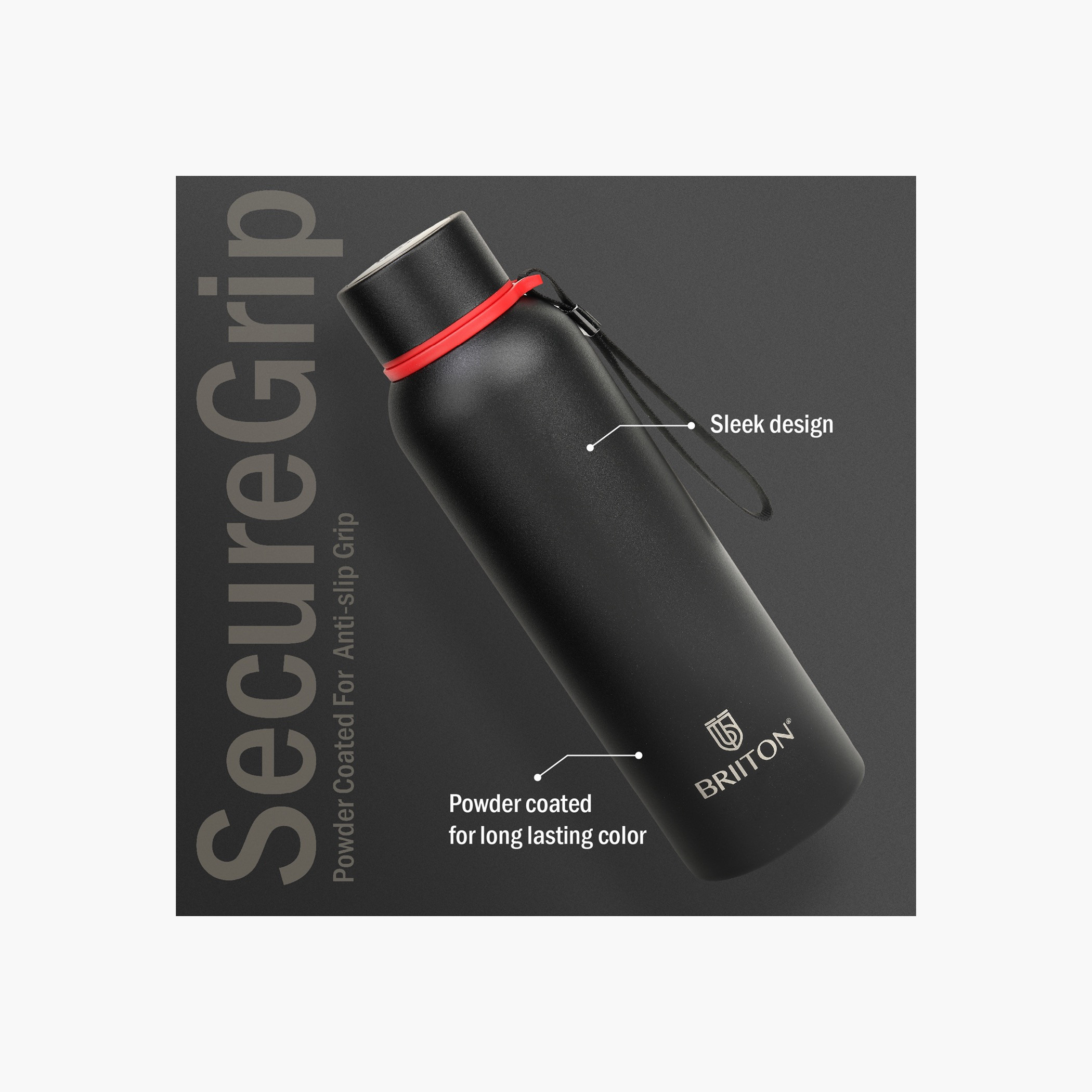 Briiton Logo Print Insulated Stainless Steel Water Bottle - 750 ml-household-dining-drinkserveware-bottles-image-2