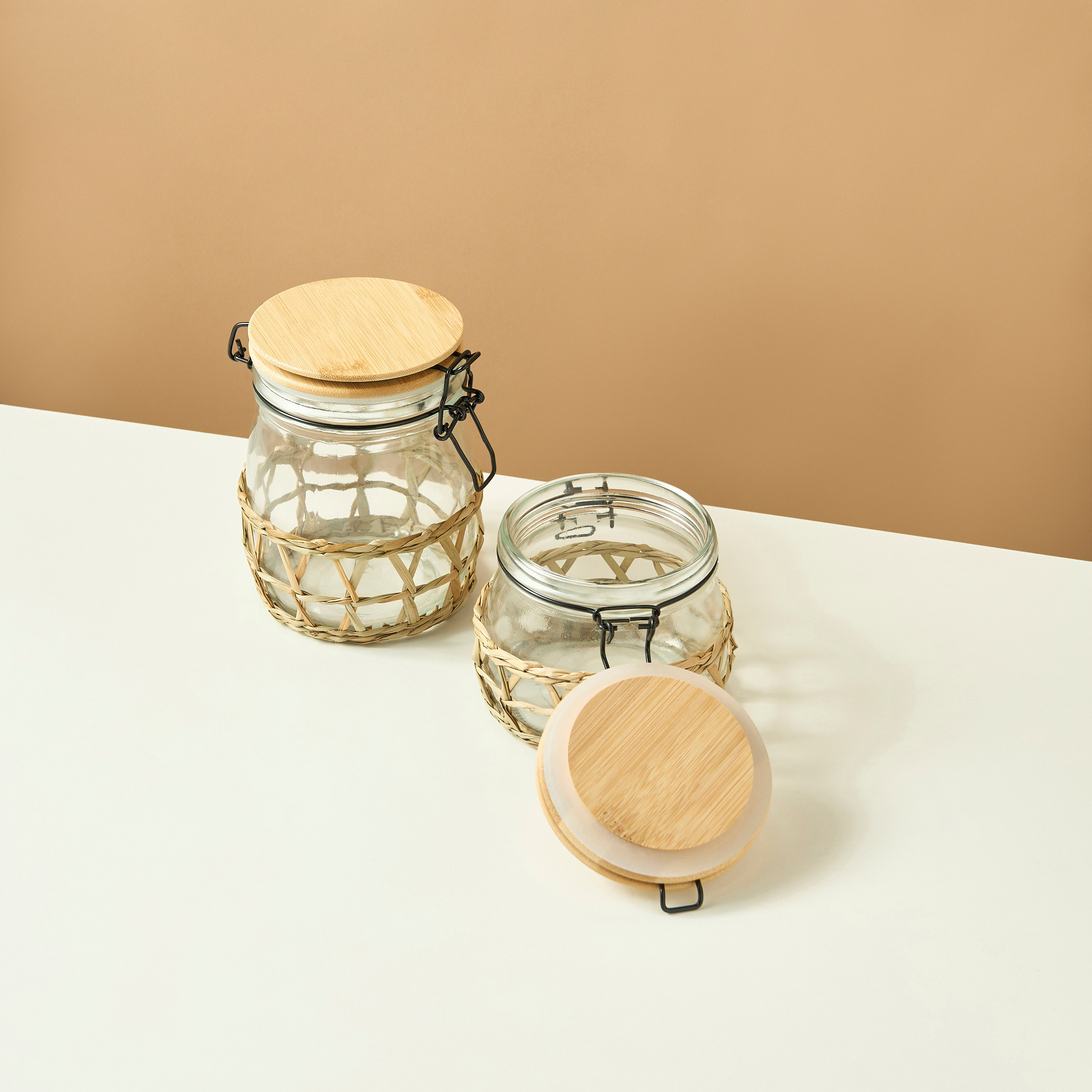 Glass 2-Piece Canister with Lid Set - 1.5 L-household-kitchen-foodstorage-containers-image-3