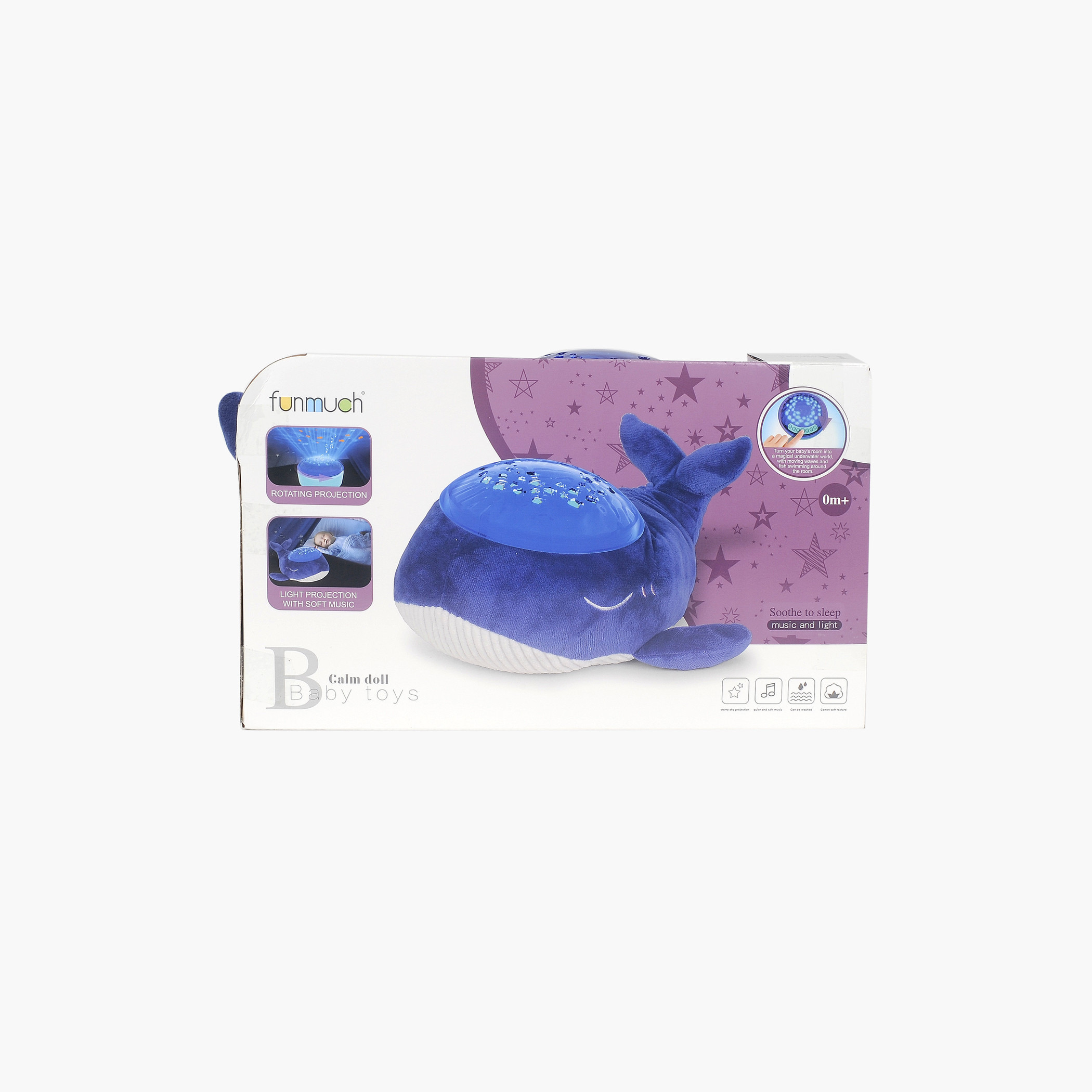 Funmuch Musical Whale Toy with Rotating Ocean Projector-toys-plushsofttoys-animals-image-6