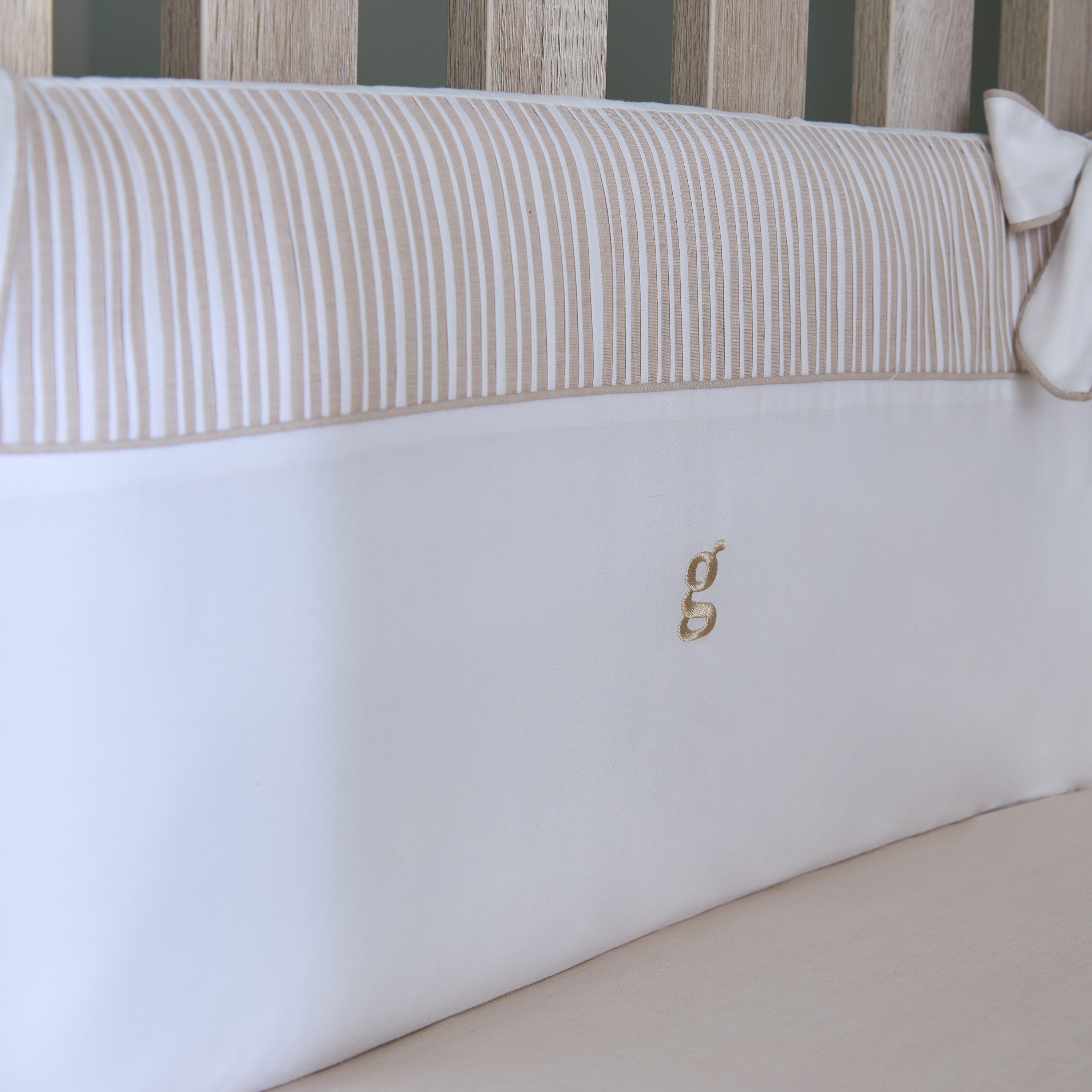Giggles Horse Embroidered Cot Bumper - 390x30 cm-baby-nursery-babybedding-image-3