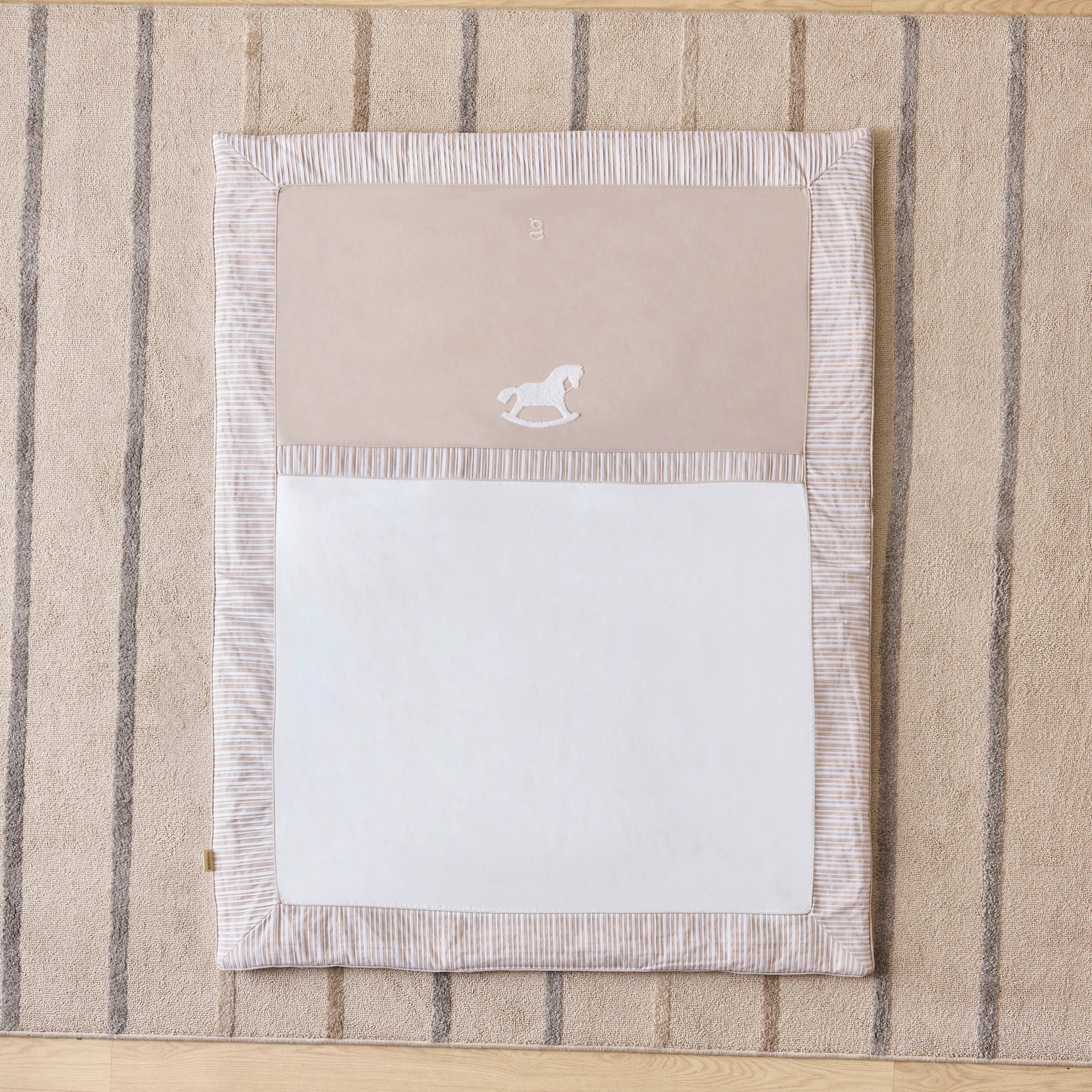 Giggles Horse Embroidered 2-Piece Bedding Set - 100x130 cm-baby-nursery-babybedding-image-2