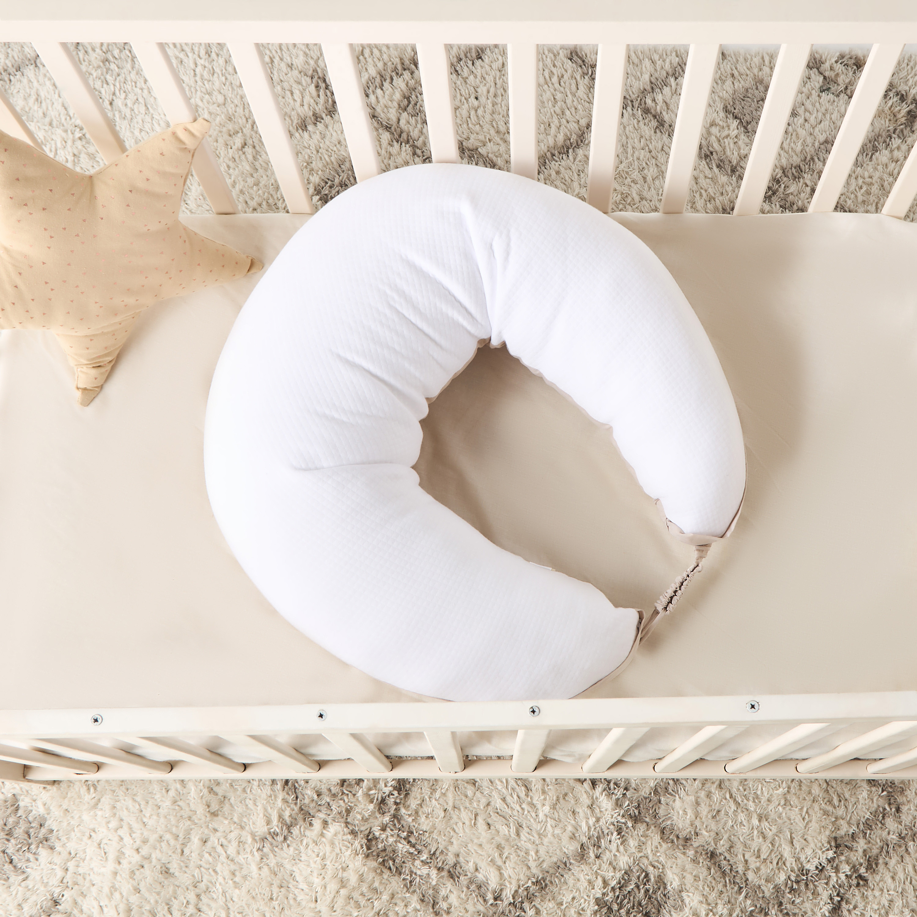 Giggles Solid Feeding Pillow - 50x60 cm-baby-feeding-breastfeedingandcare-image-2