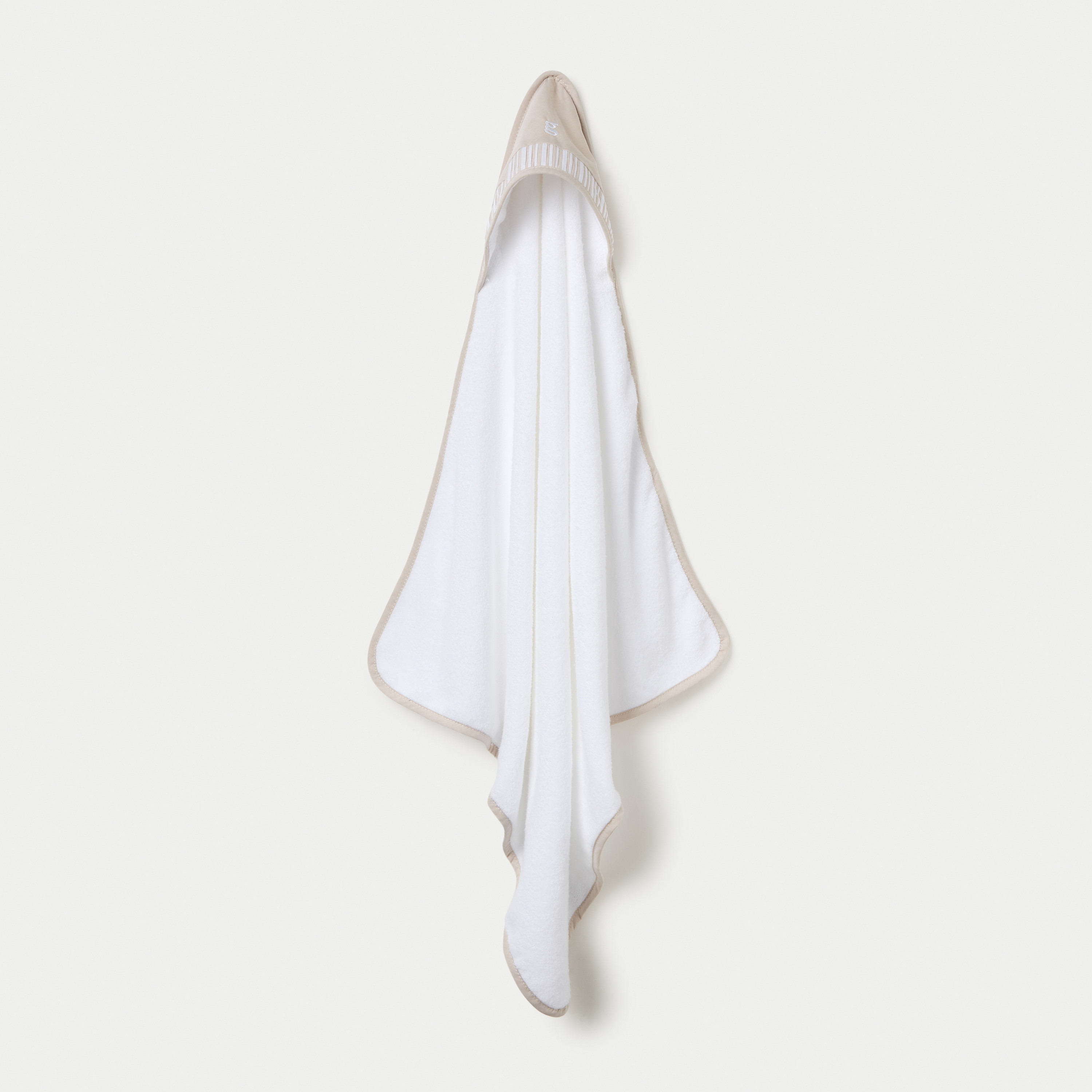 Giggles Embroidered Hooded Towel - 75x75 cm-baby-bathandcare-towels-image-1