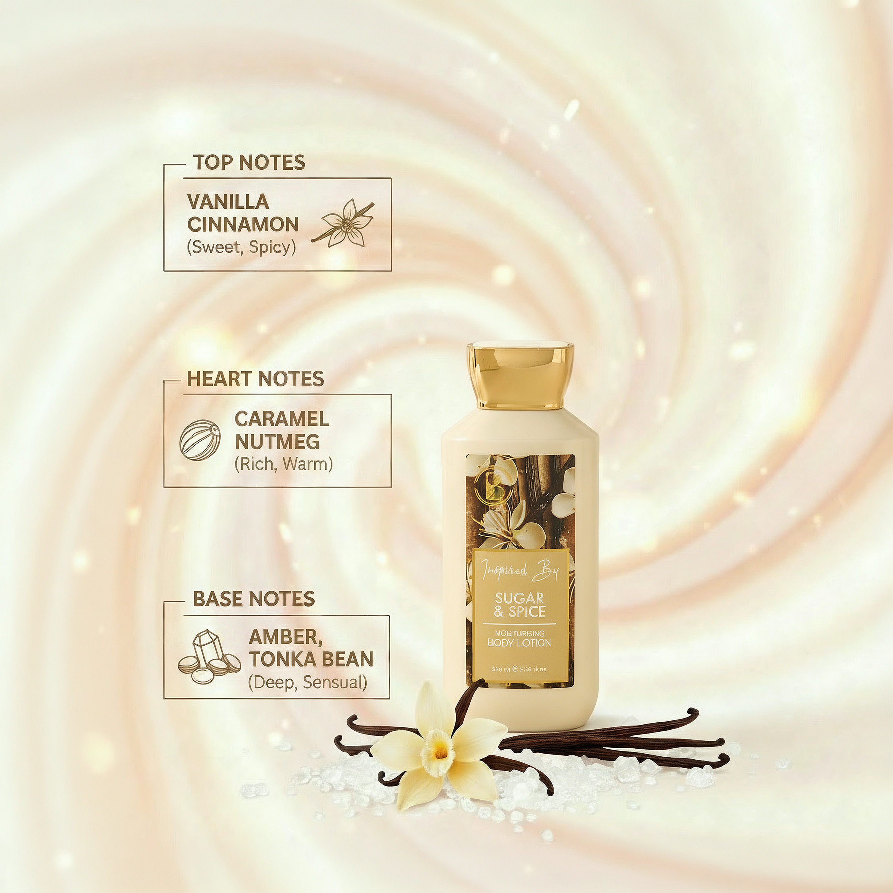 Beautysta Inspired By Sugar & Spice Body Lotion - 230 ml-beautyandpersonalcare-skin-moisturisers-lotions-image-3