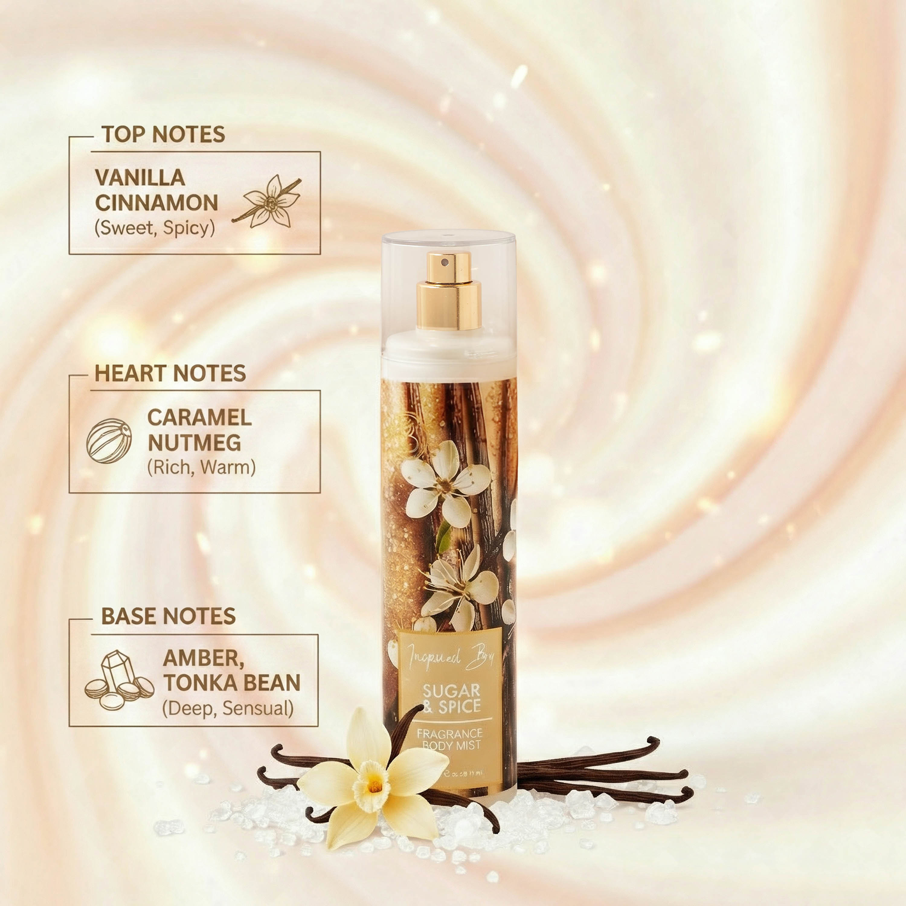 Beautysta Sugar & Spice Body Mist - 250 ml-beautyandpersonalcare-skin-cleansers-tonerandmists-image-3