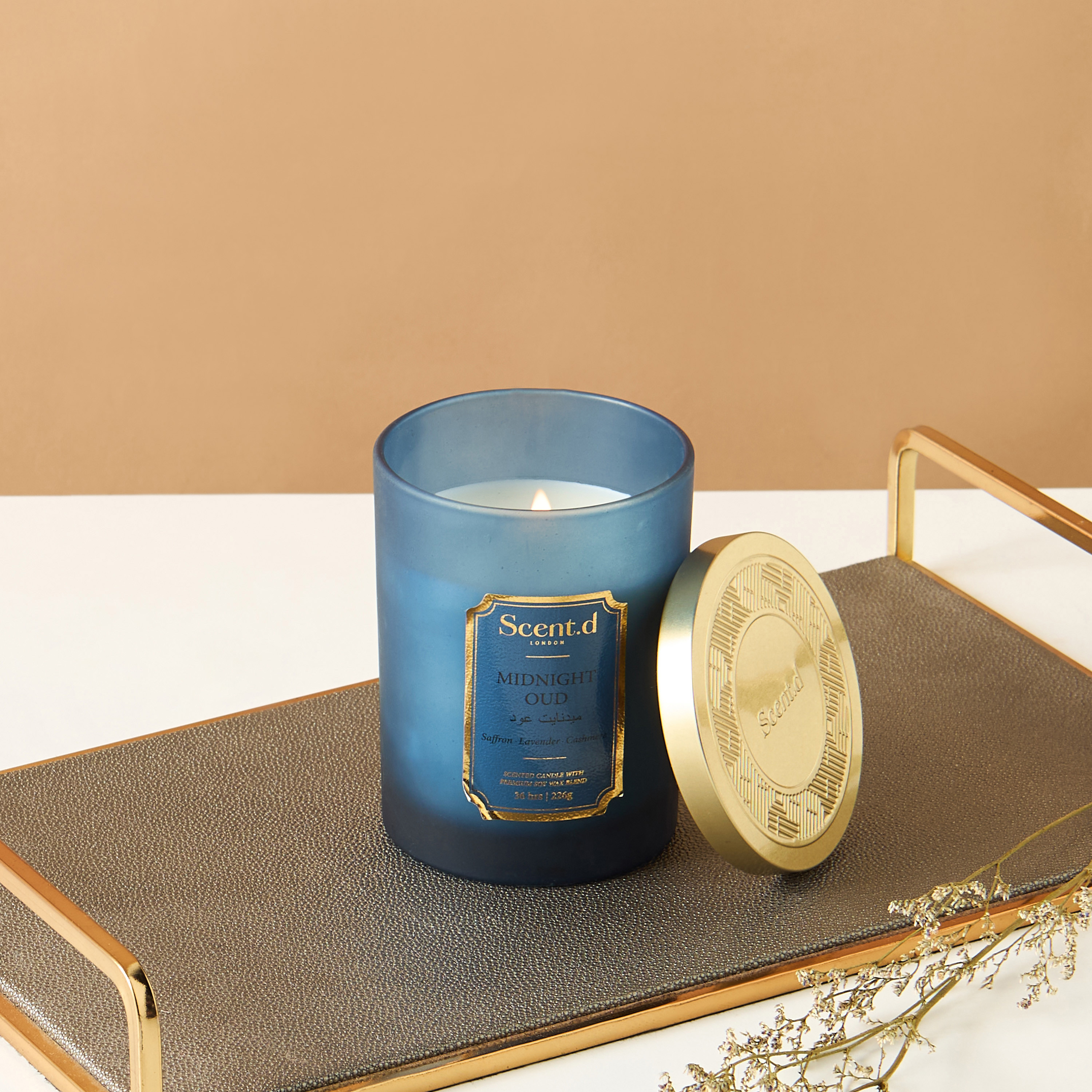 Scent.d Arabian Jasmine Scented Jar Candle - 226 gms-household-homefragrance-candles-image-1