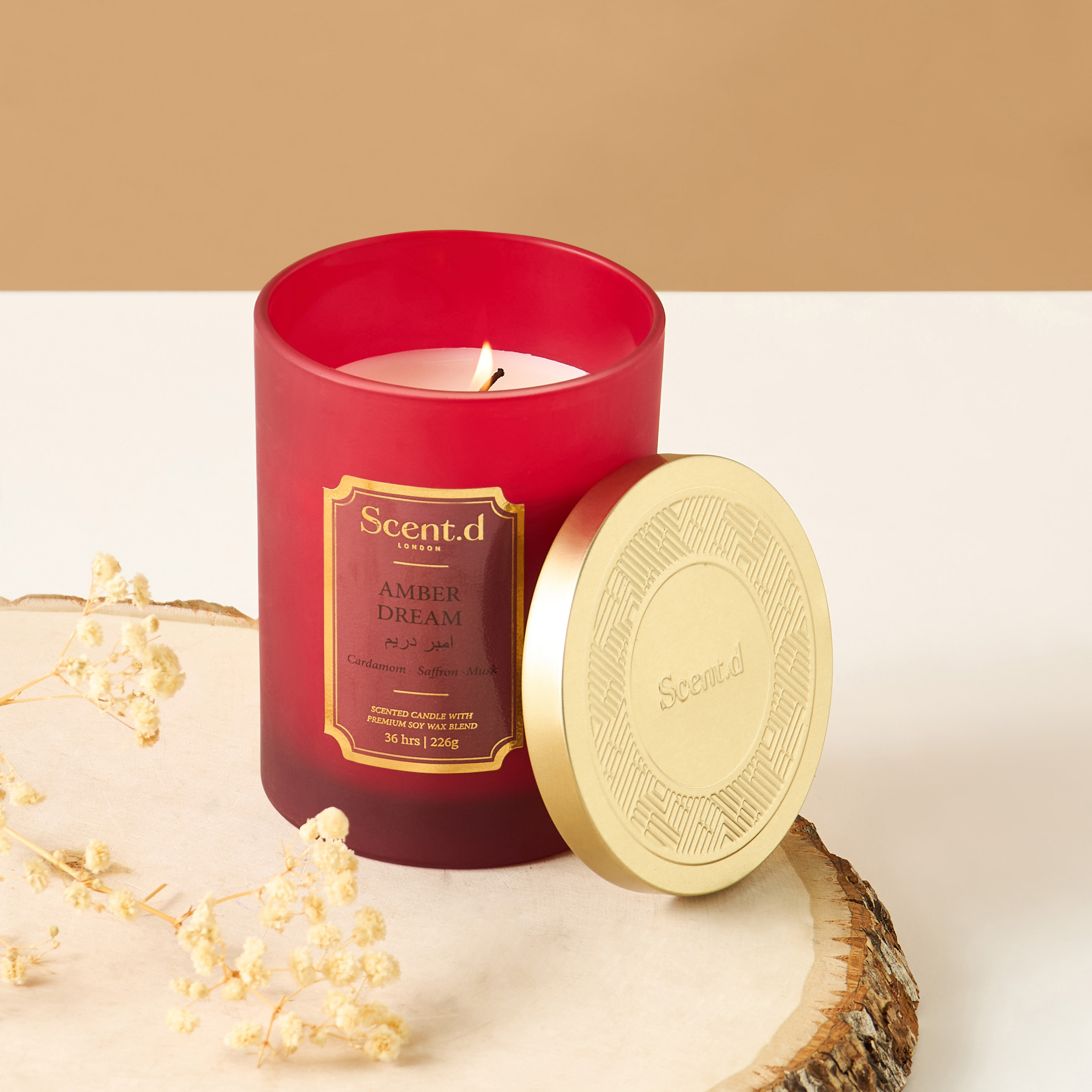 Scent.d Arabian Jasmine Scented Jar Candle - 226 gms-household-homefragrance-candles-image-1