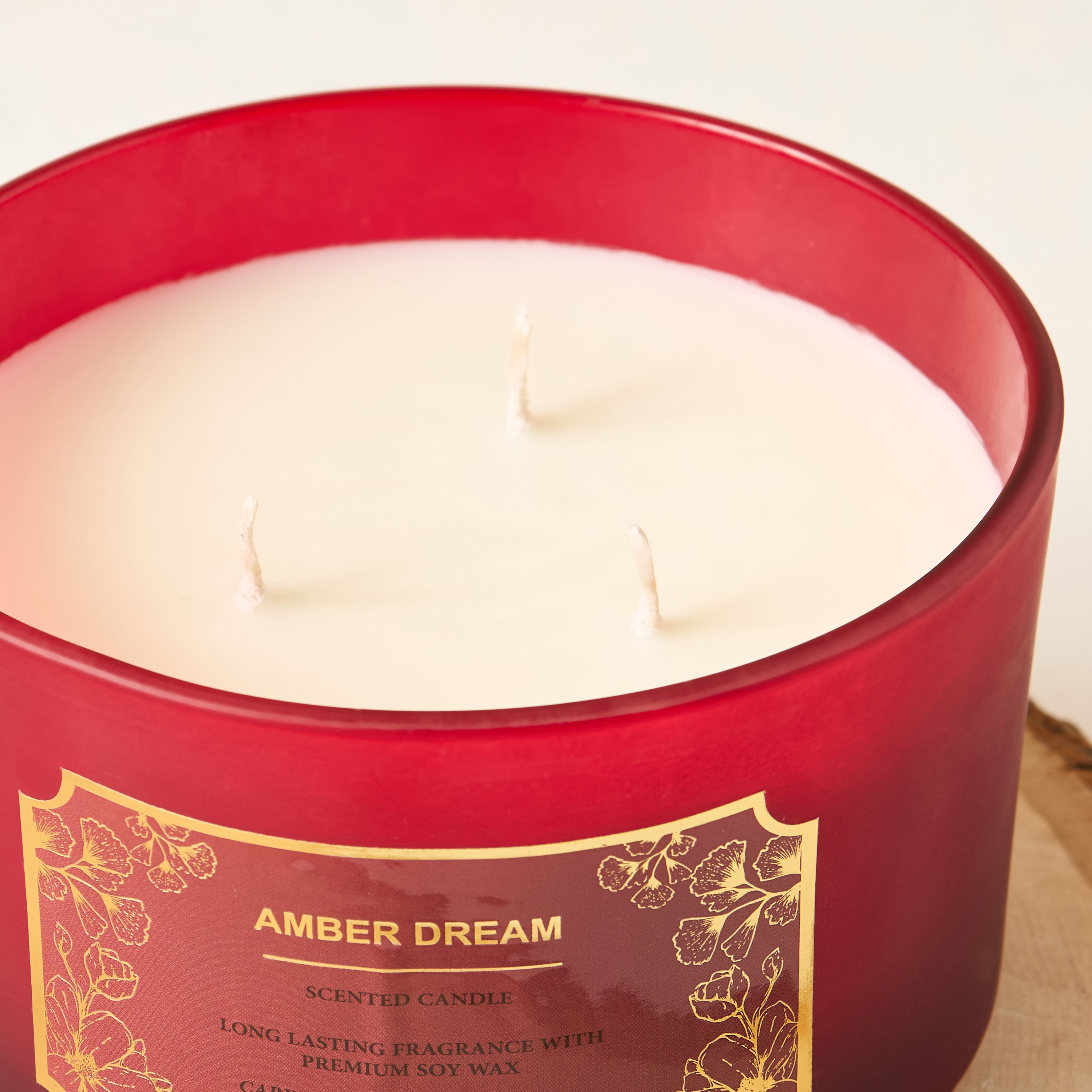 Scent.d Pomegranate Noir Scented 3-Wick Jar Candle - 450 gms-household-homefragrance-candles-image-3