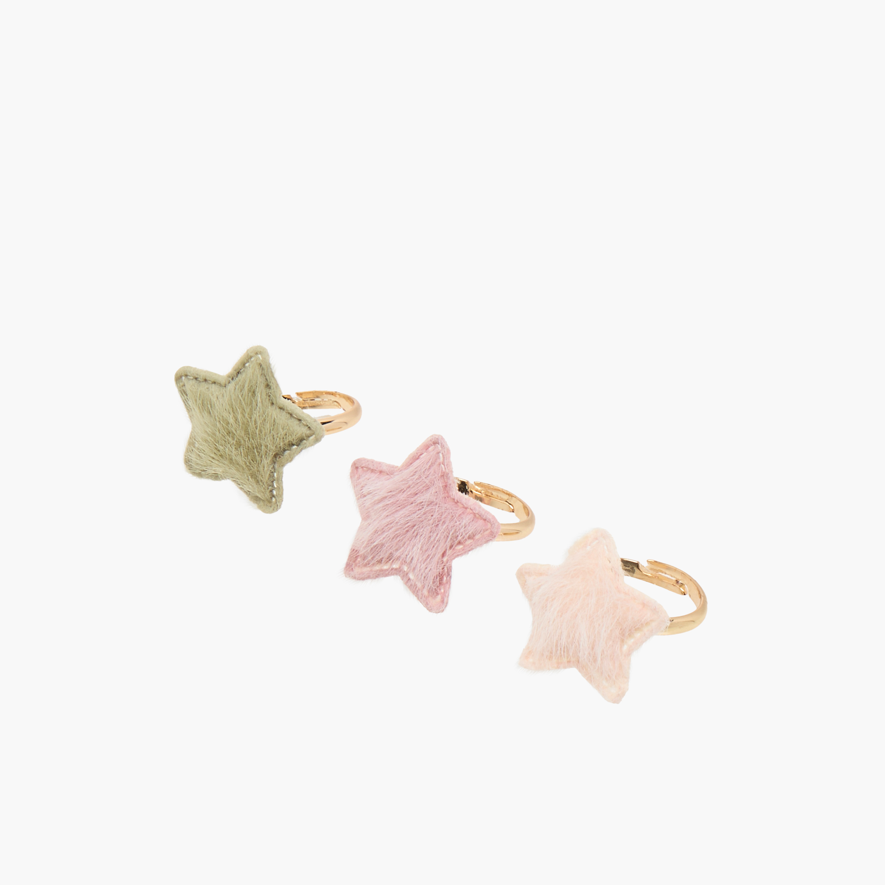 خواتم بزخارف نجوم من تشارمز - طقم من 3 قطع-girls-accessories-jewellery-image-1