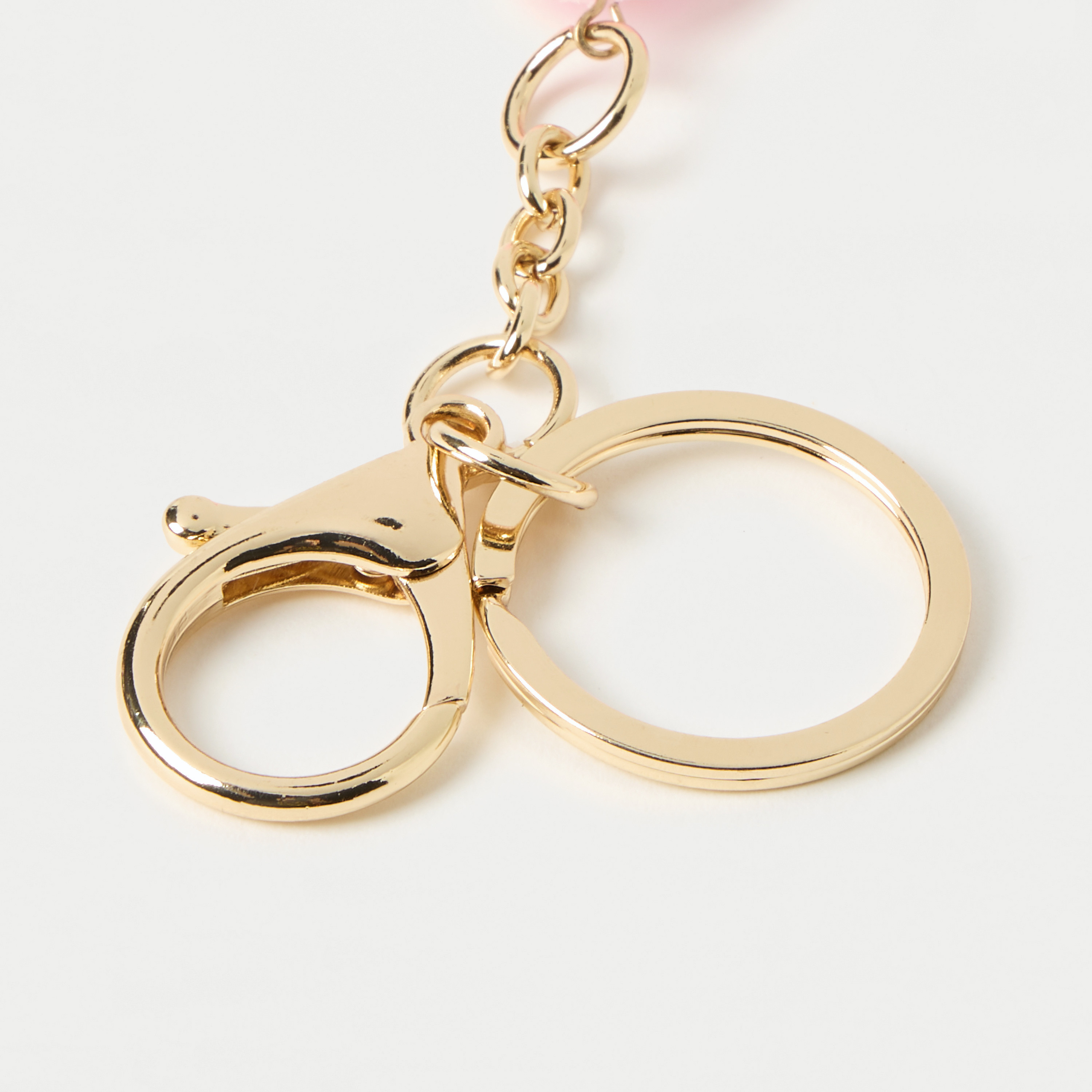 سلسلة مفاتيح بزينة قلب مع خطاف من تشارمز-girls-accessories-keyringsandbagcharms-image-4