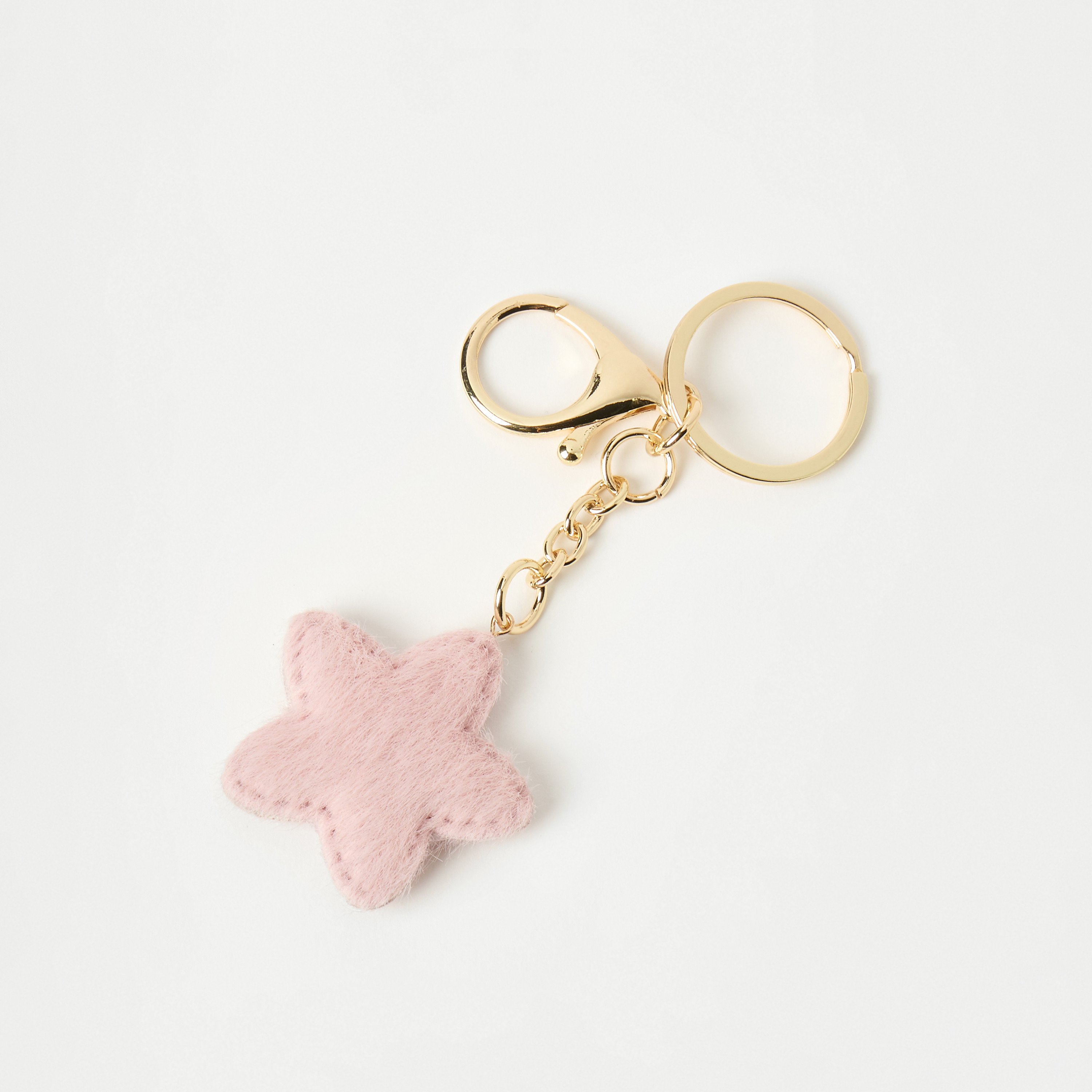 سلسلة مفاتيح مزينة بنجمة مع خطاف من تشارمز-girls-accessories-keyringsandbagcharms-image-2