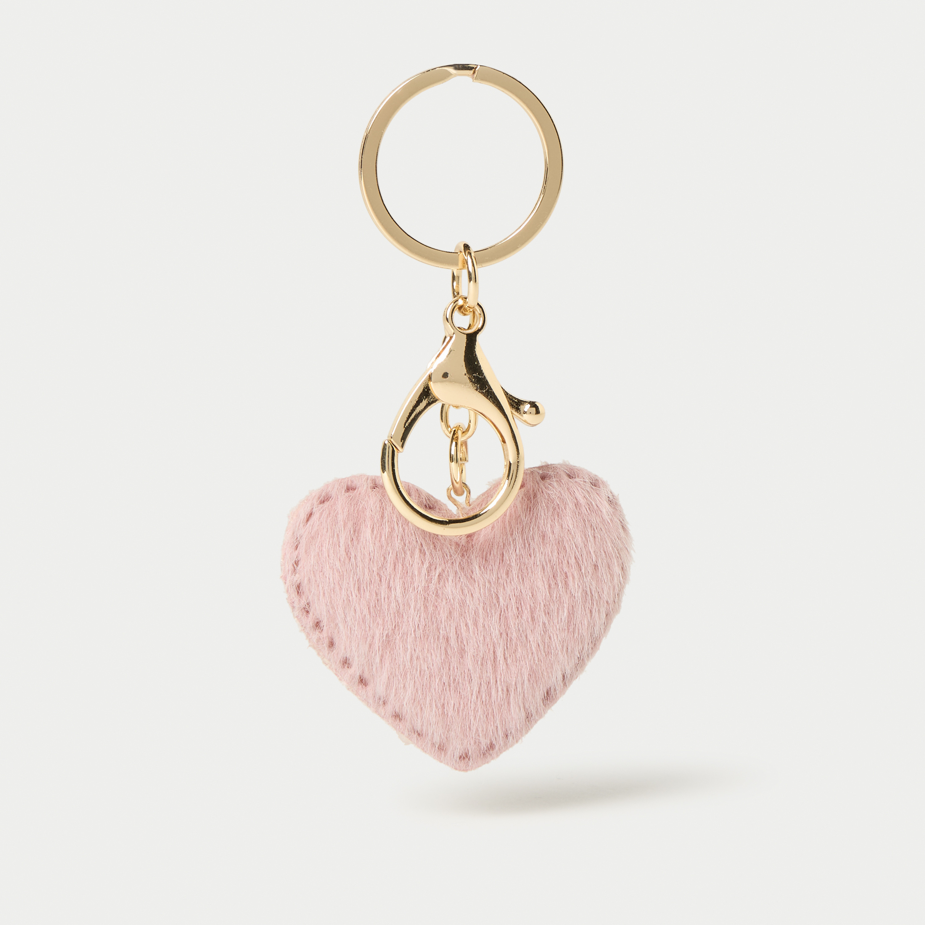سلسلة مفاتيح بزينة قلب مع خطاف من تشارمز-girls-accessories-keyringsandbagcharms-image-1