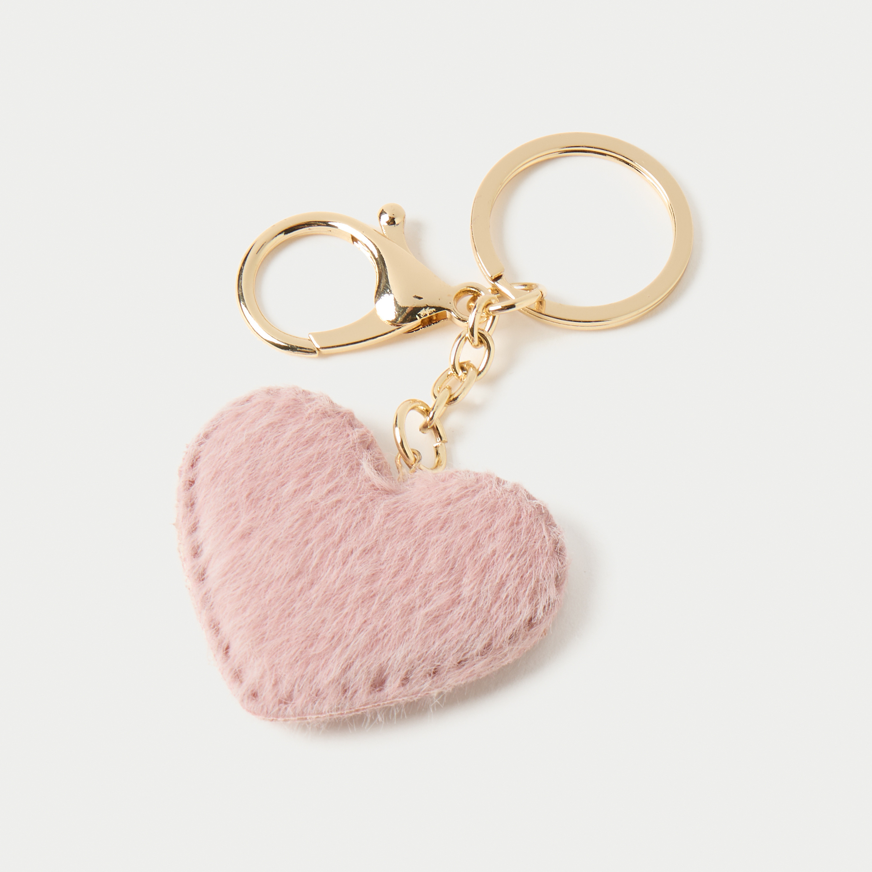 سلسلة مفاتيح بزينة قلب مع خطاف من تشارمز-girls-accessories-keyringsandbagcharms-image-2