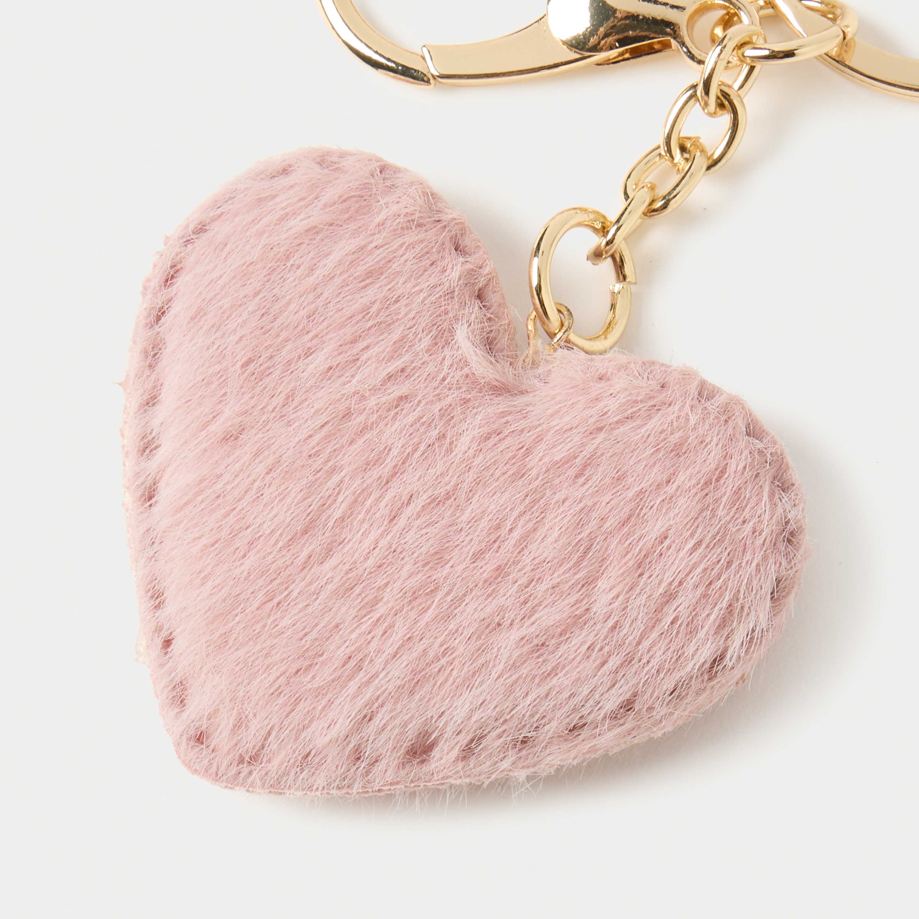 سلسلة مفاتيح بزينة قلب مع خطاف من تشارمز-girls-accessories-keyringsandbagcharms-image-3