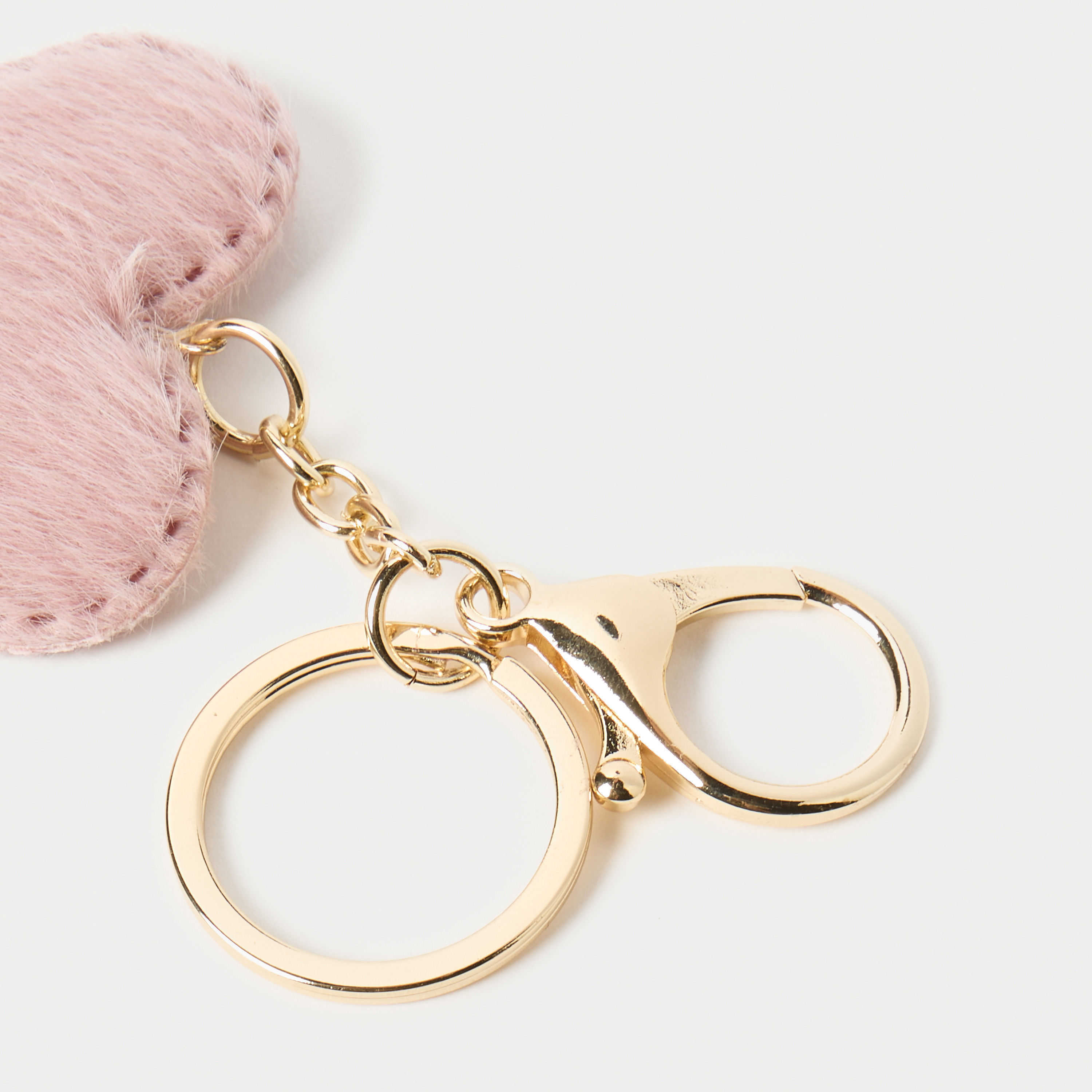 سلسلة مفاتيح بزينة قلب مع خطاف من تشارمز-girls-accessories-keyringsandbagcharms-image-4