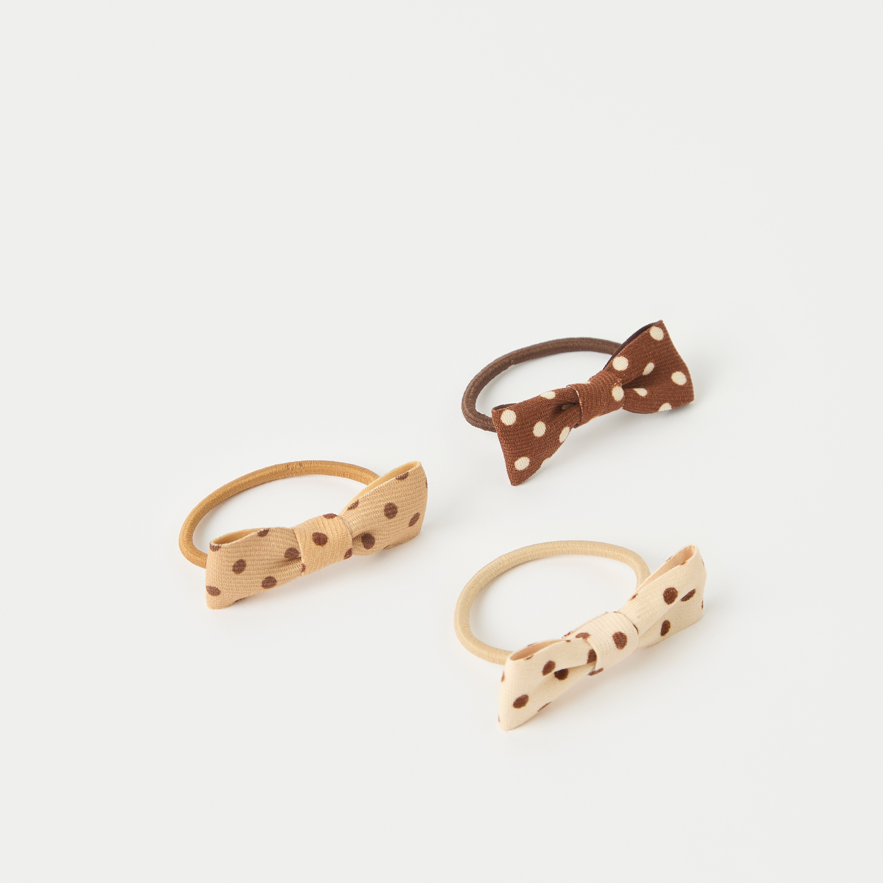 Charmz Bow Accent Hair Tie - Set of 3-girls-accessories-hairaccessories-image-1
