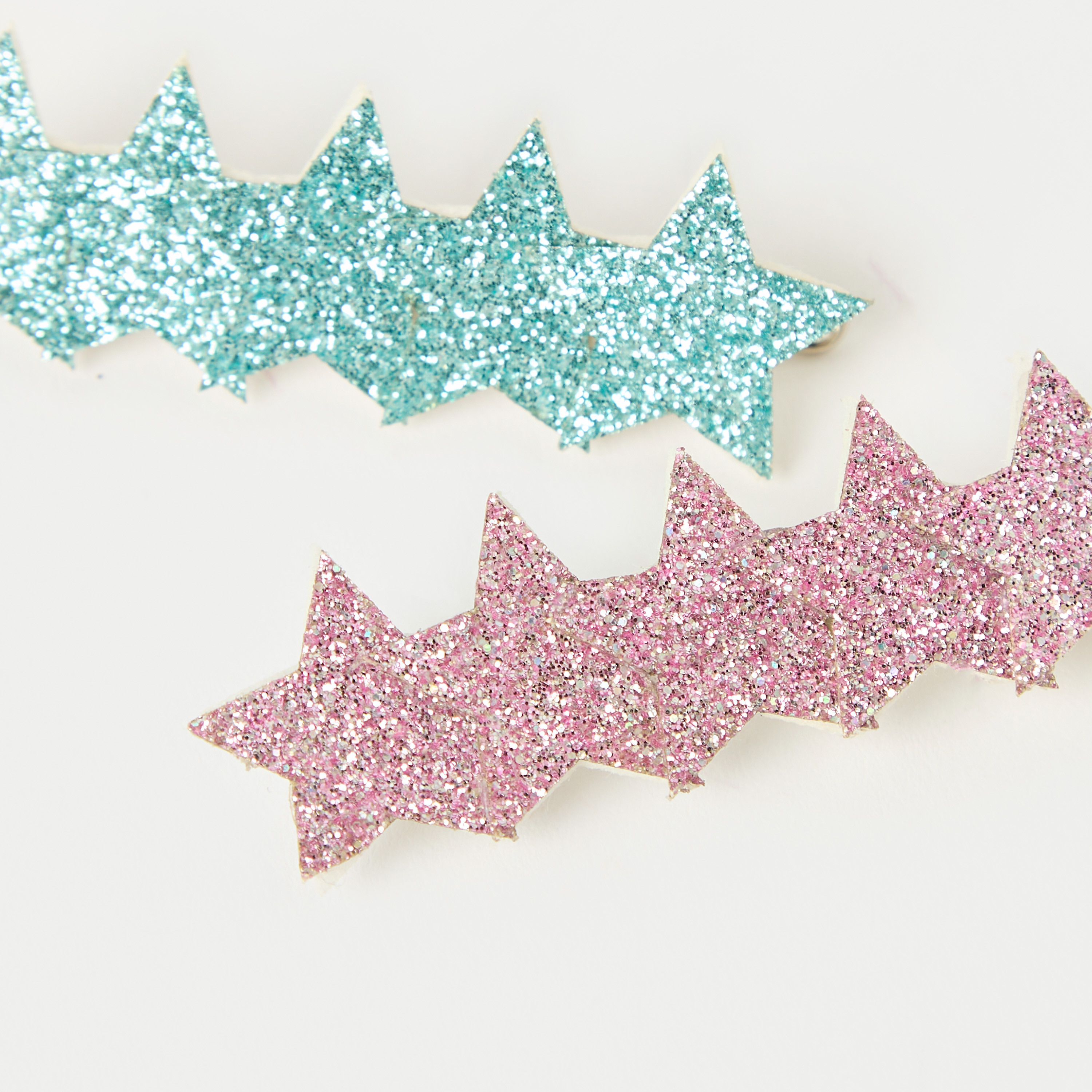 Charmz Star Glitter Textured Hair Clip - Set of 2-girls-accessories-hairaccessories-image-2