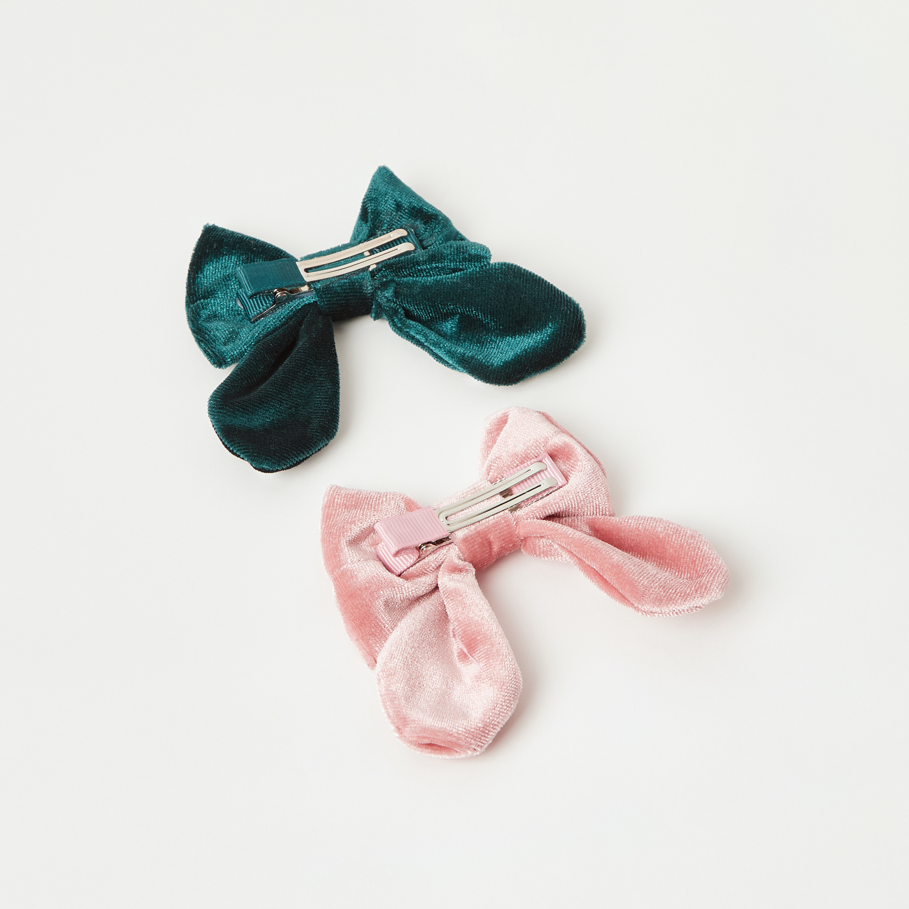 Charmz Pearl Embellished Bow Hair Clip - Set of 2-girls-accessories-hairaccessories-image-2