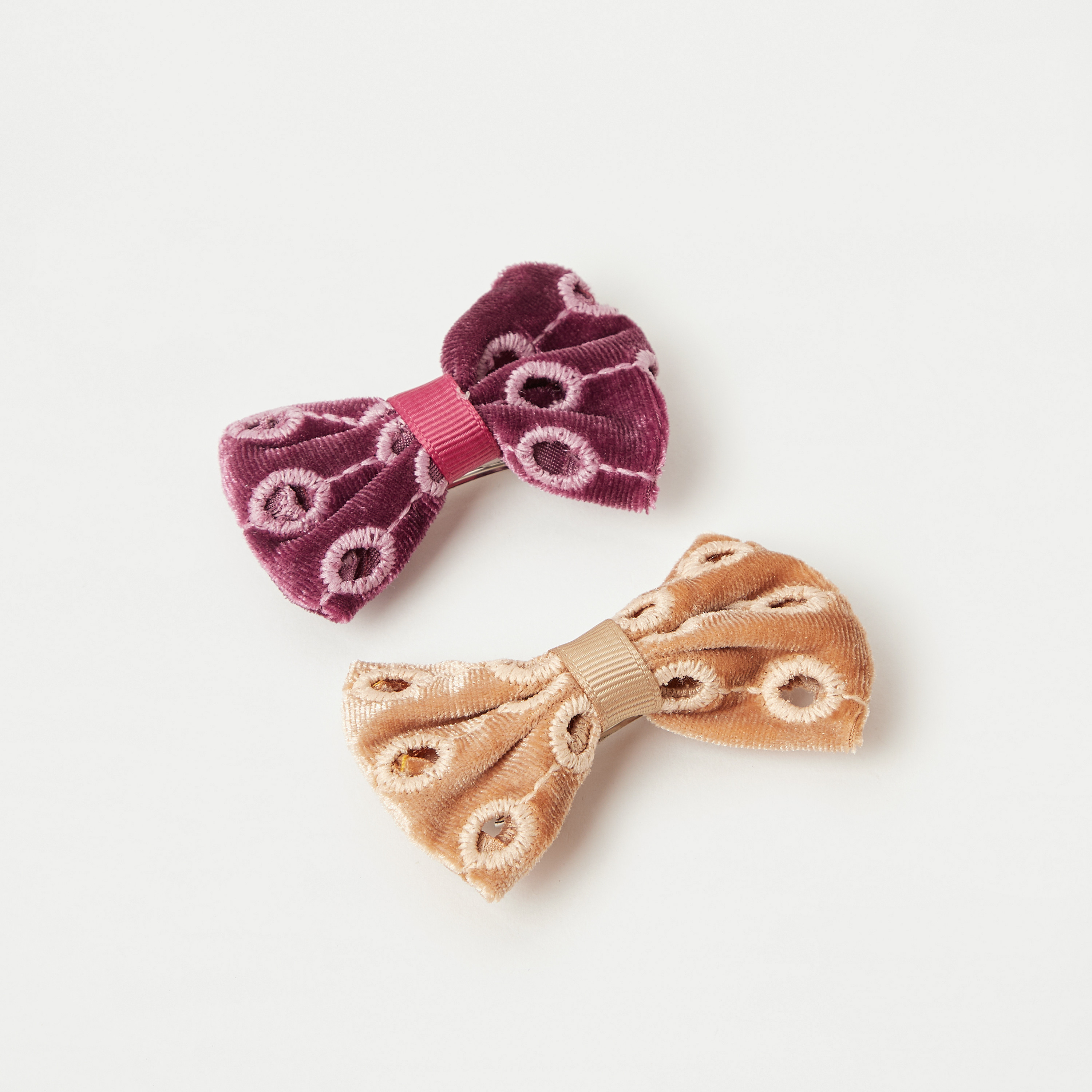 مشبك شعر باريت فيونكة بارز الملمس من تشارمز - طقم من قطعتين-girls-accessories-hairaccessories-image-1
