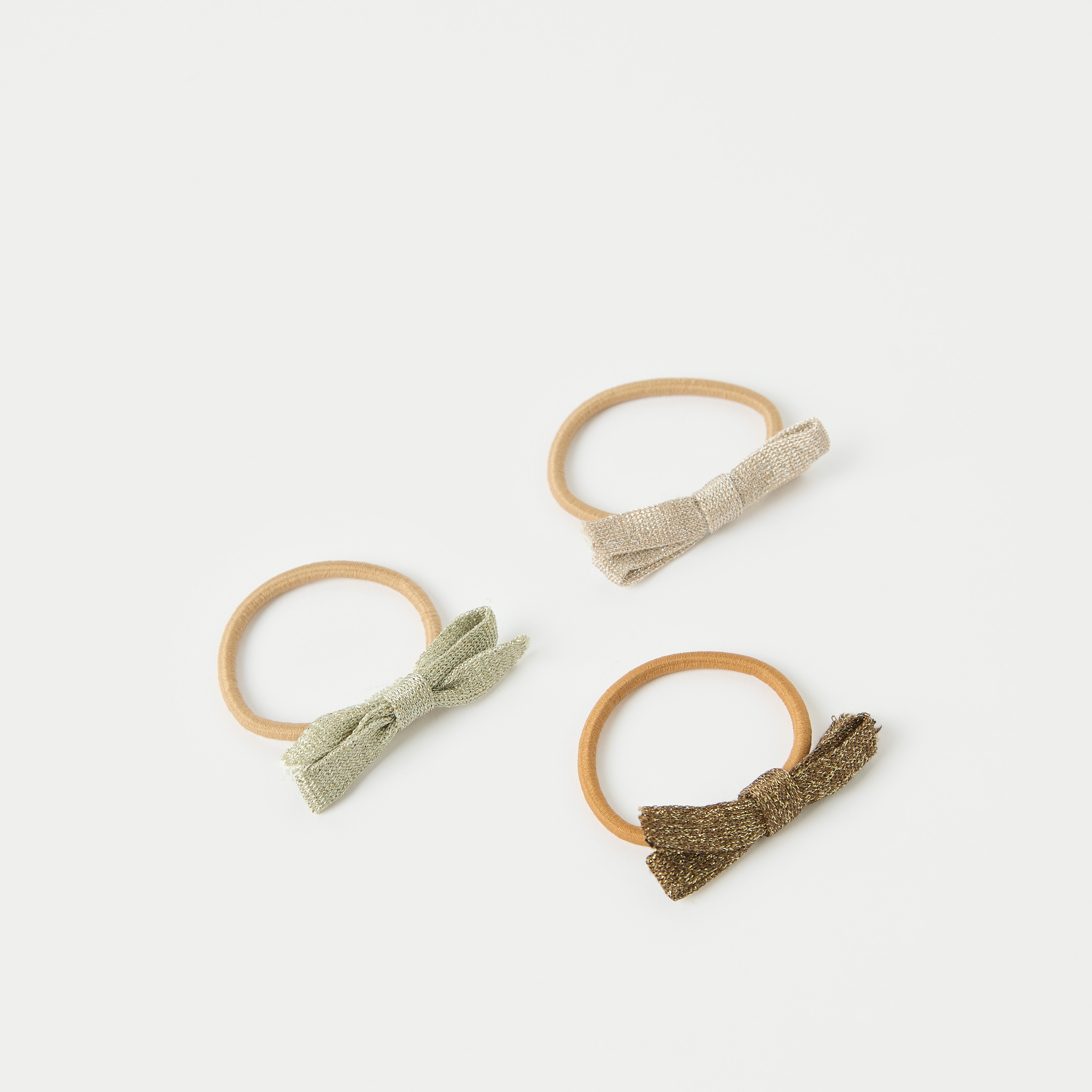 ربطات شعر بزينة فيونكة من تشارمز - طقم 3 قطع-girls-accessories-hairaccessories-image-1