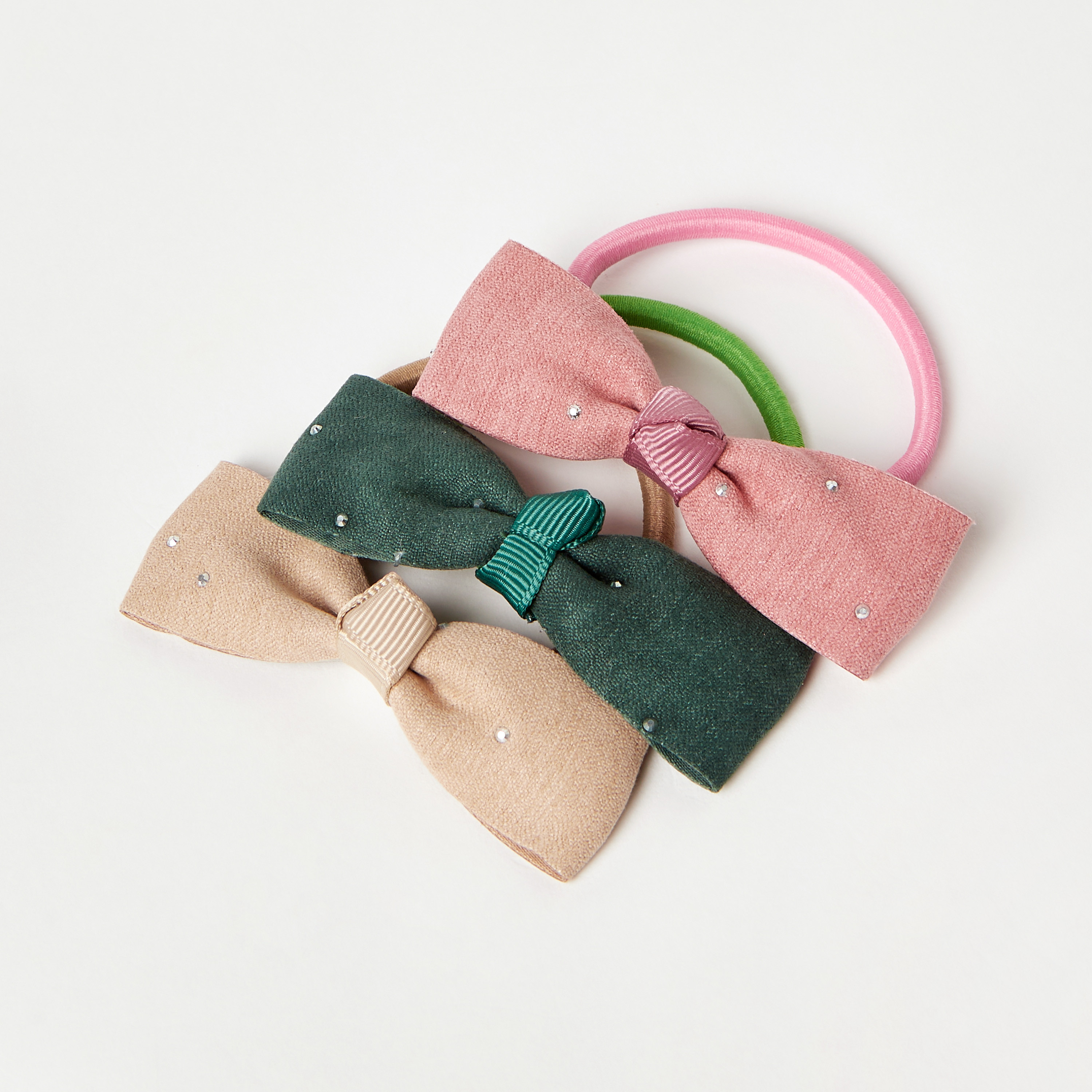 ربطات شعر بفيونكة مزينة من تشارمز - طقم من 3 قطع-girls-accessories-hairaccessories-image-3