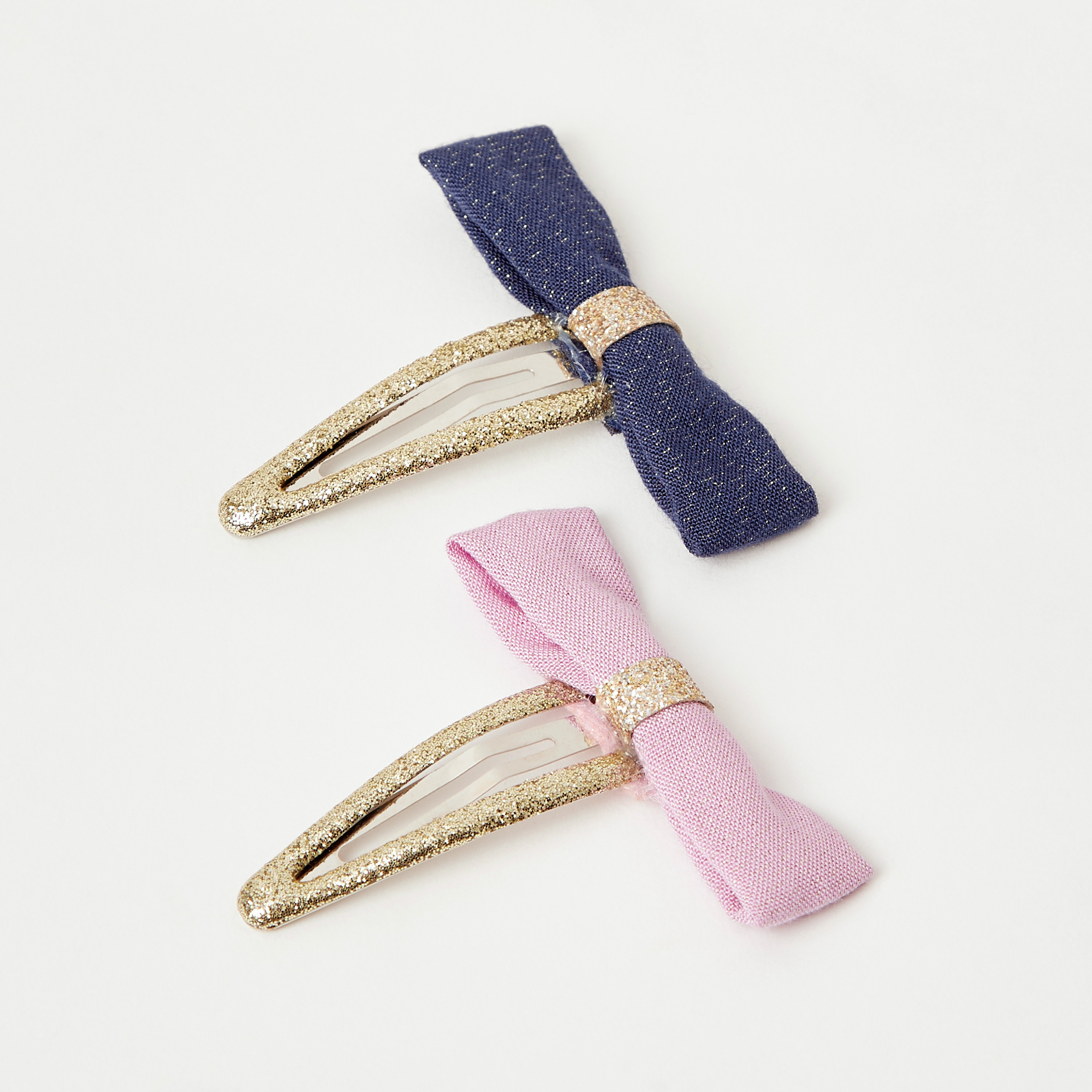 Charmz Bow Embellished Hair Clip - Set of 2-girls-accessories-hairaccessories-image-1
