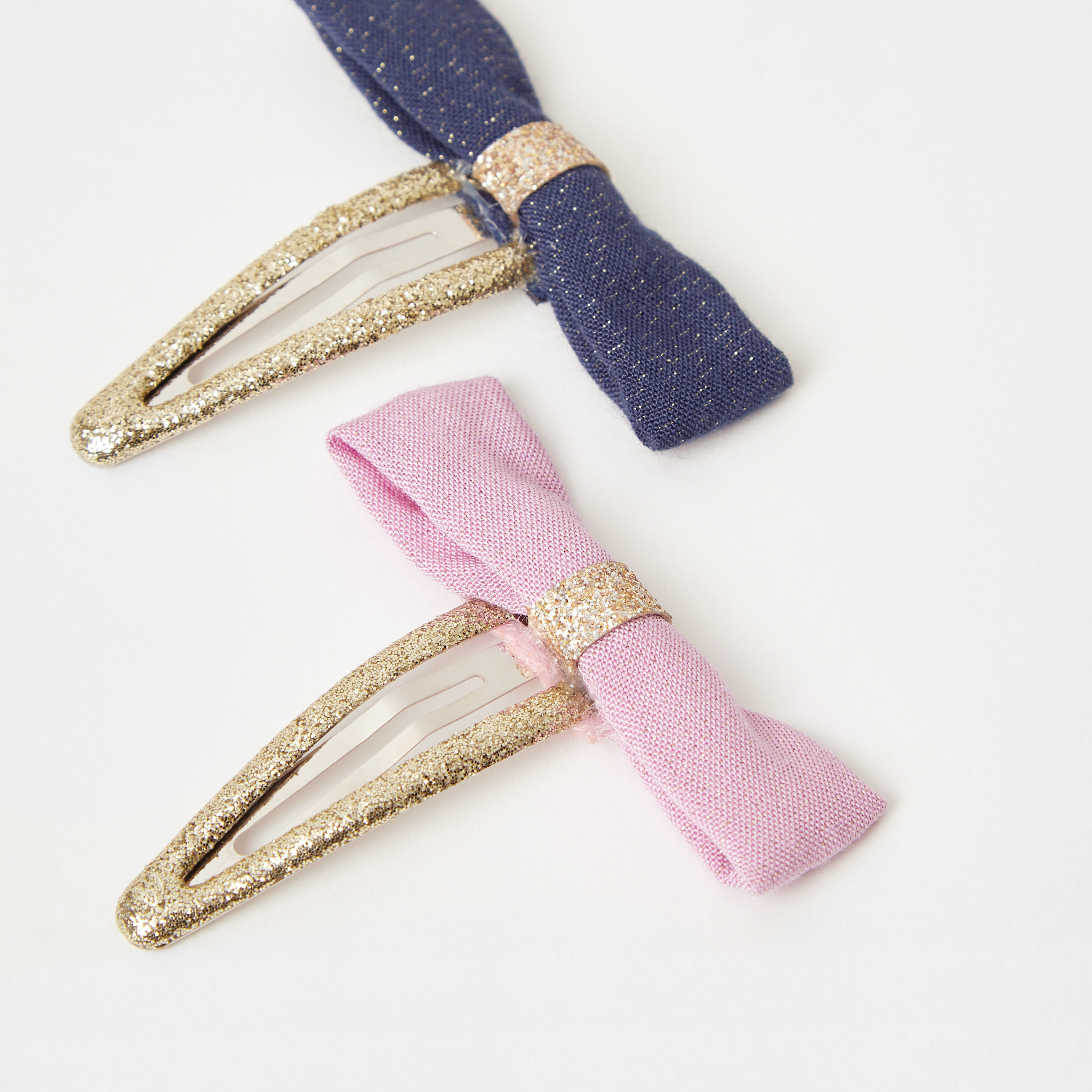 Charmz Bow Embellished Hair Clip - Set of 2-girls-accessories-hairaccessories-image-3
