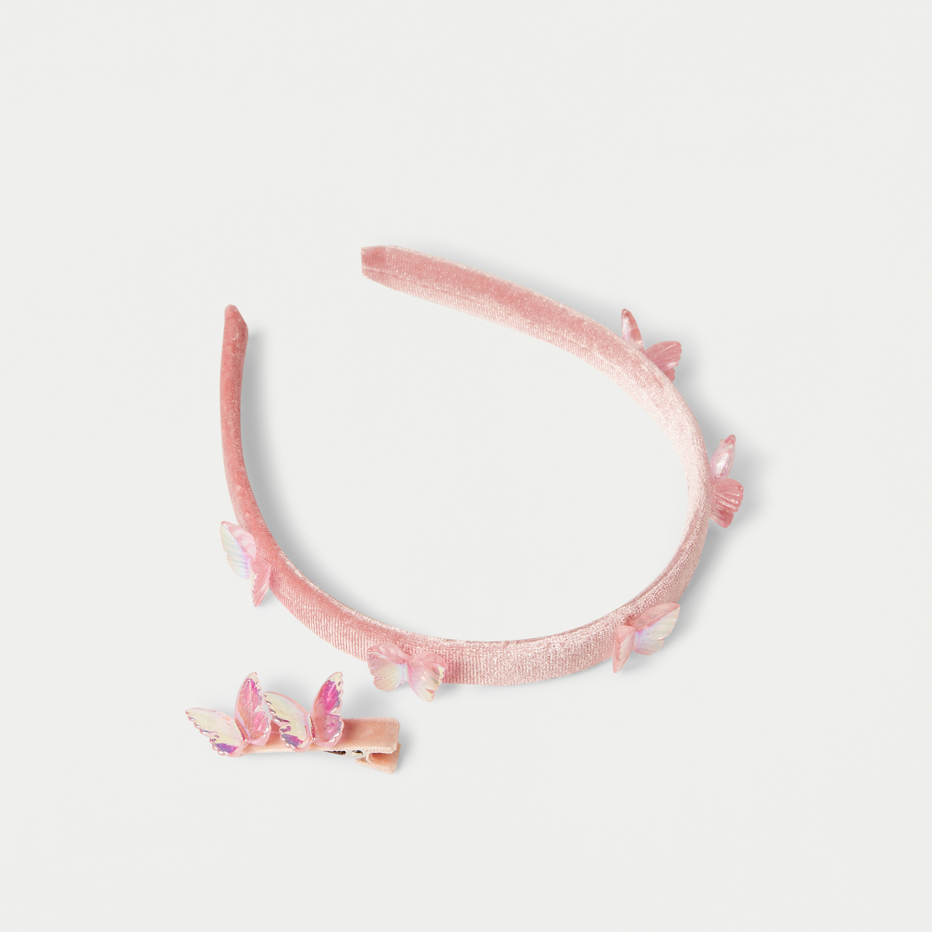 طقم شريطة شعر ودبوس شعر مزين بالفراشة من تشارمز-girls-accessories-hairaccessories-image-1