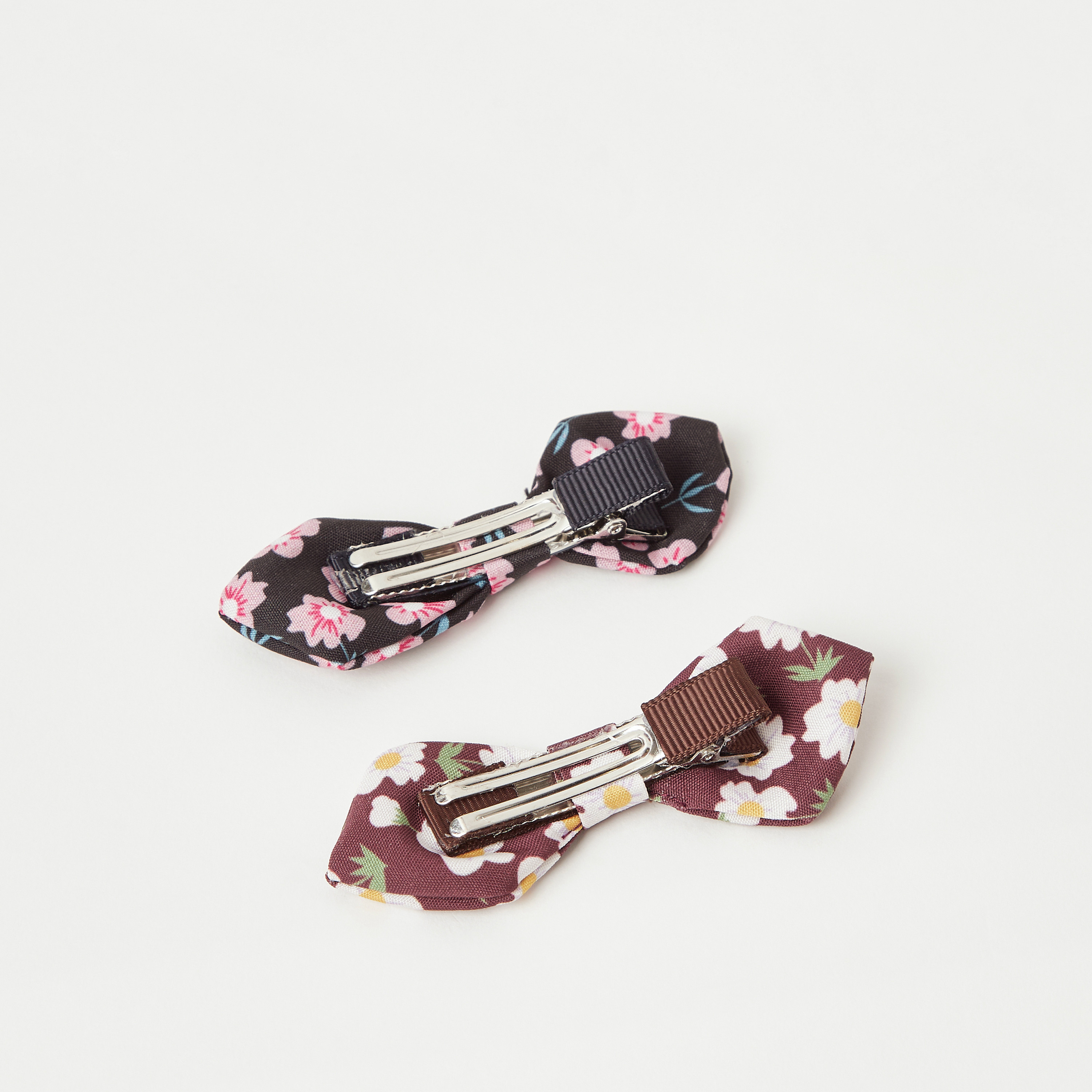 مشابك شعر بطبعات أزهار من تشارمز - طقم من قطعتين-girls-accessories-hairaccessories-image-2
