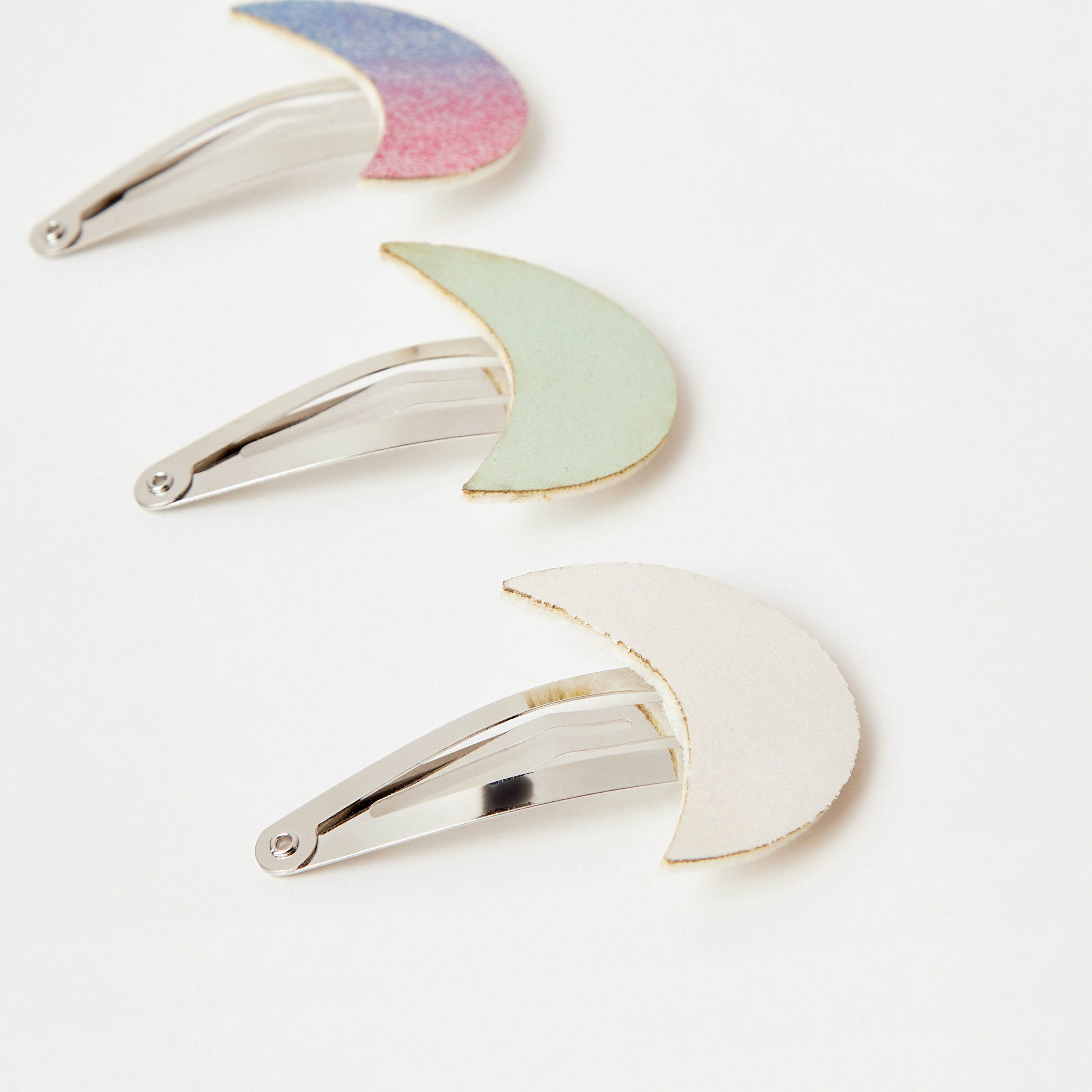 Charmz Moon Applique Hair Clip - Set of 3-girls-accessories-hairaccessories-image-3