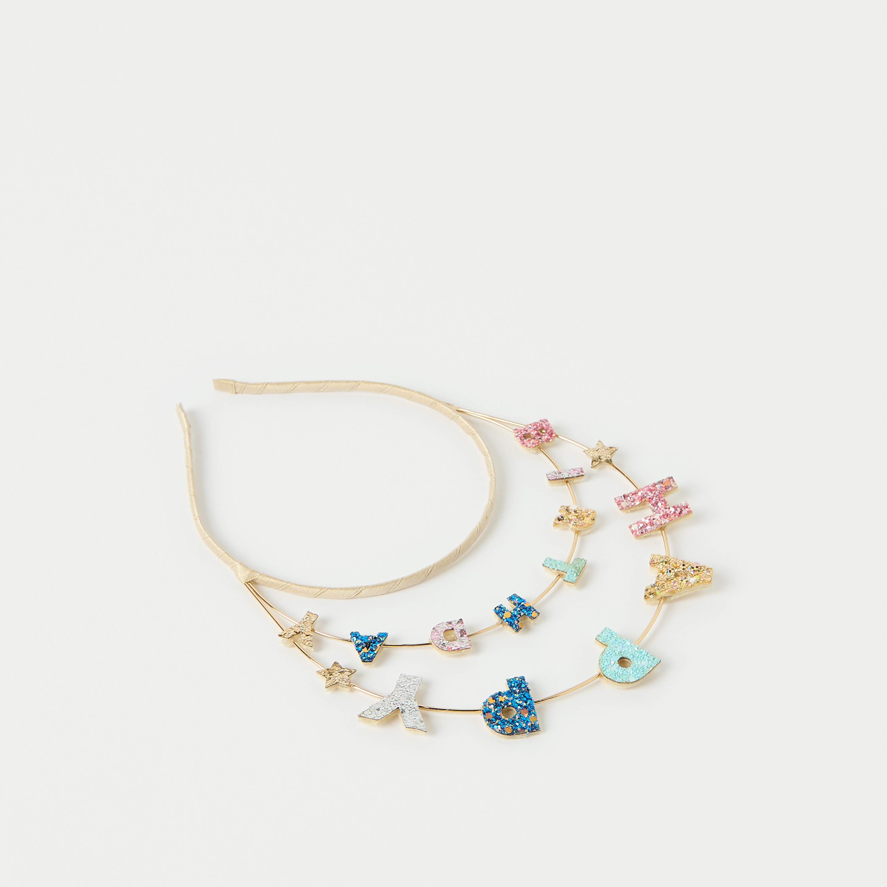 Charmz Happy Birthday Layered Hairband-girls-accessories-hairaccessories-image-1
