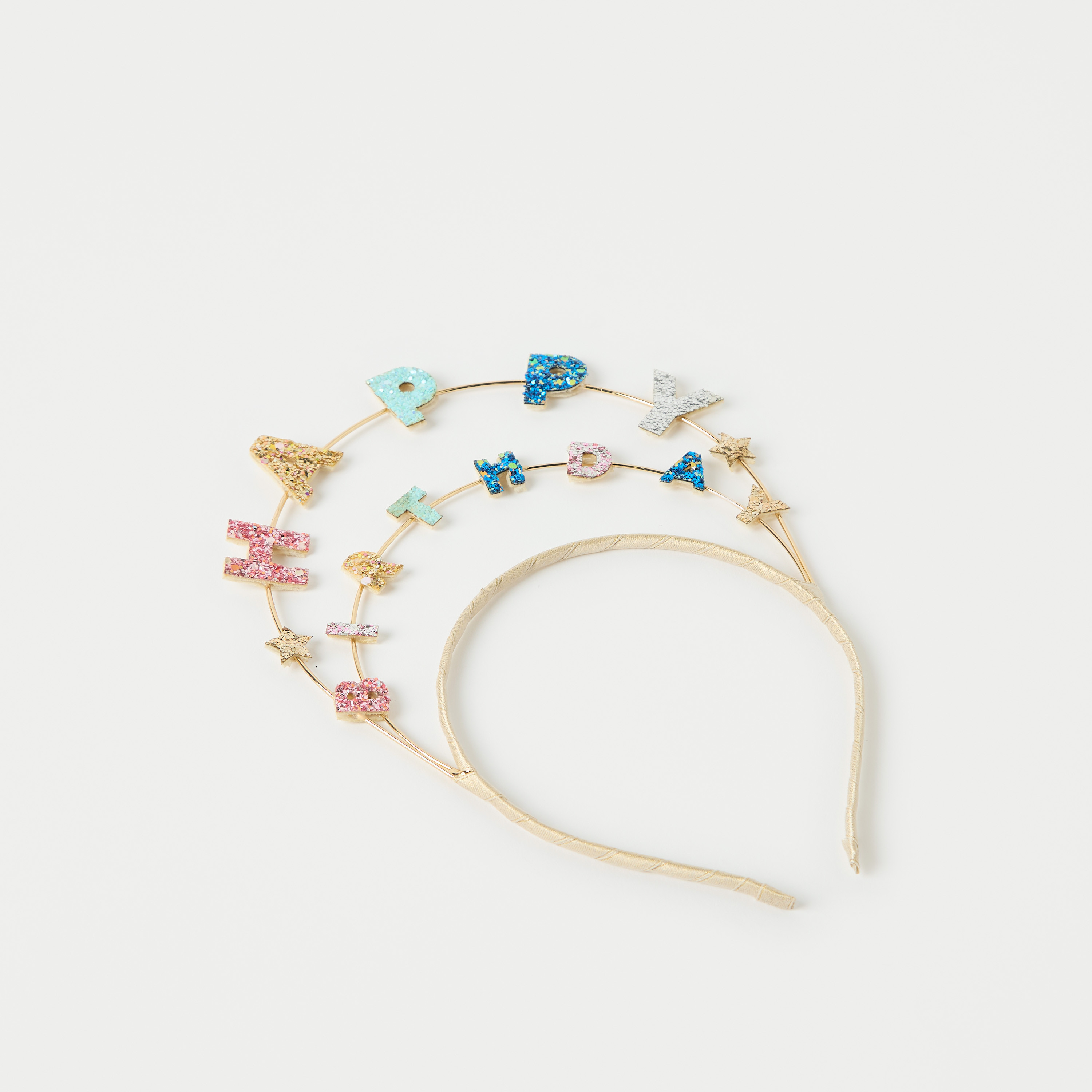 Charmz Happy Birthday Layered Hairband-girls-accessories-hairaccessories-image-2