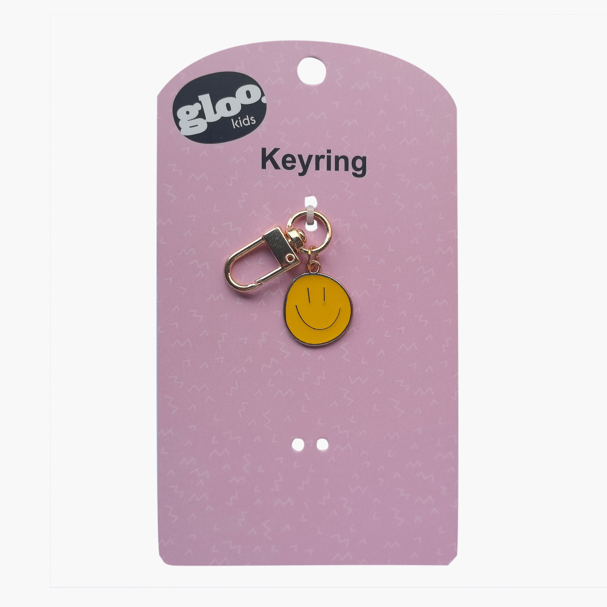 Gloo Metal Keychain with Smiley Charm-girls-accessories-keyringsandbagcharms-image-5