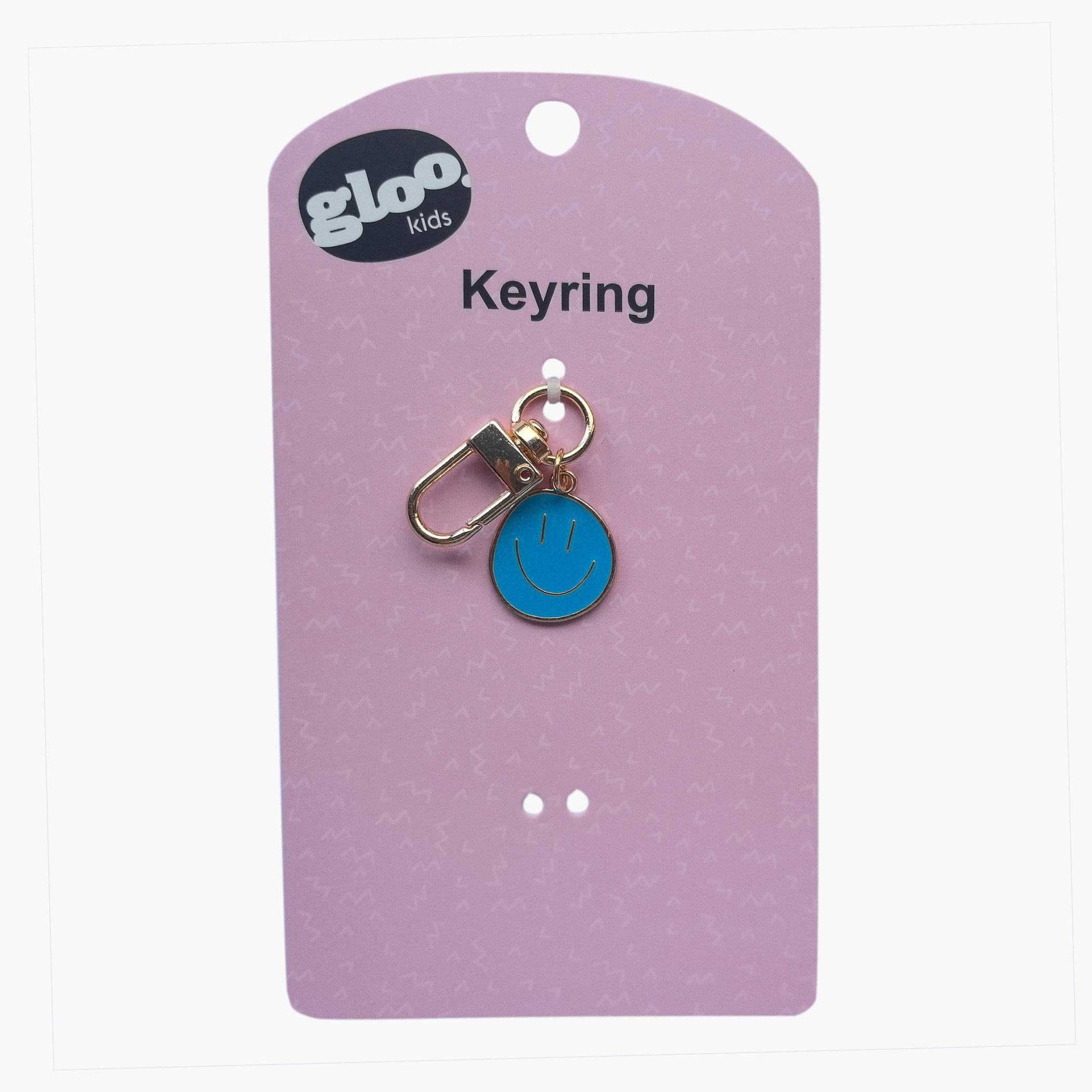 Gloo Metal Keychain with Smiley Charm-girls-accessories-keyringsandbagcharms-image-5