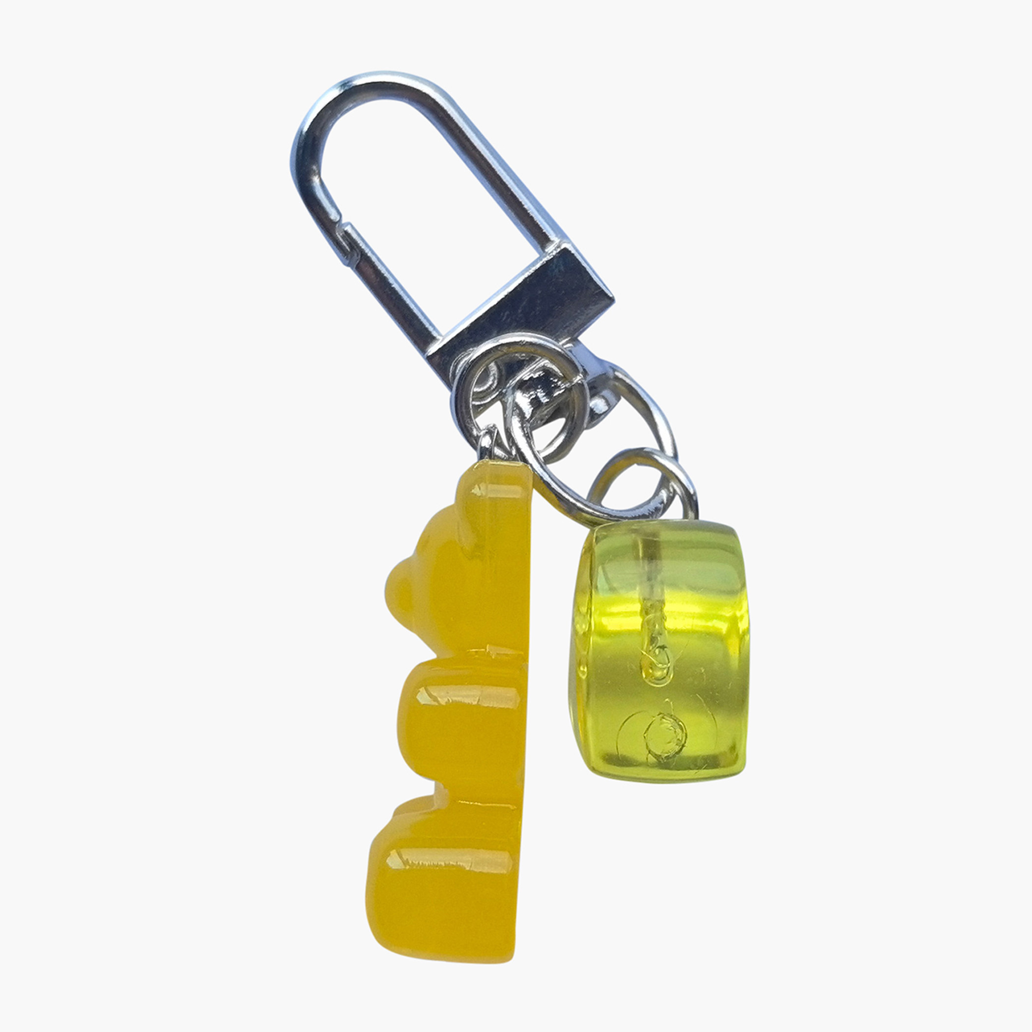 سلسلة مفاتيح على شكل دب بدلاية قلب وخطاف من جلو-girls-accessories-keyringsandbagcharms-image-3
