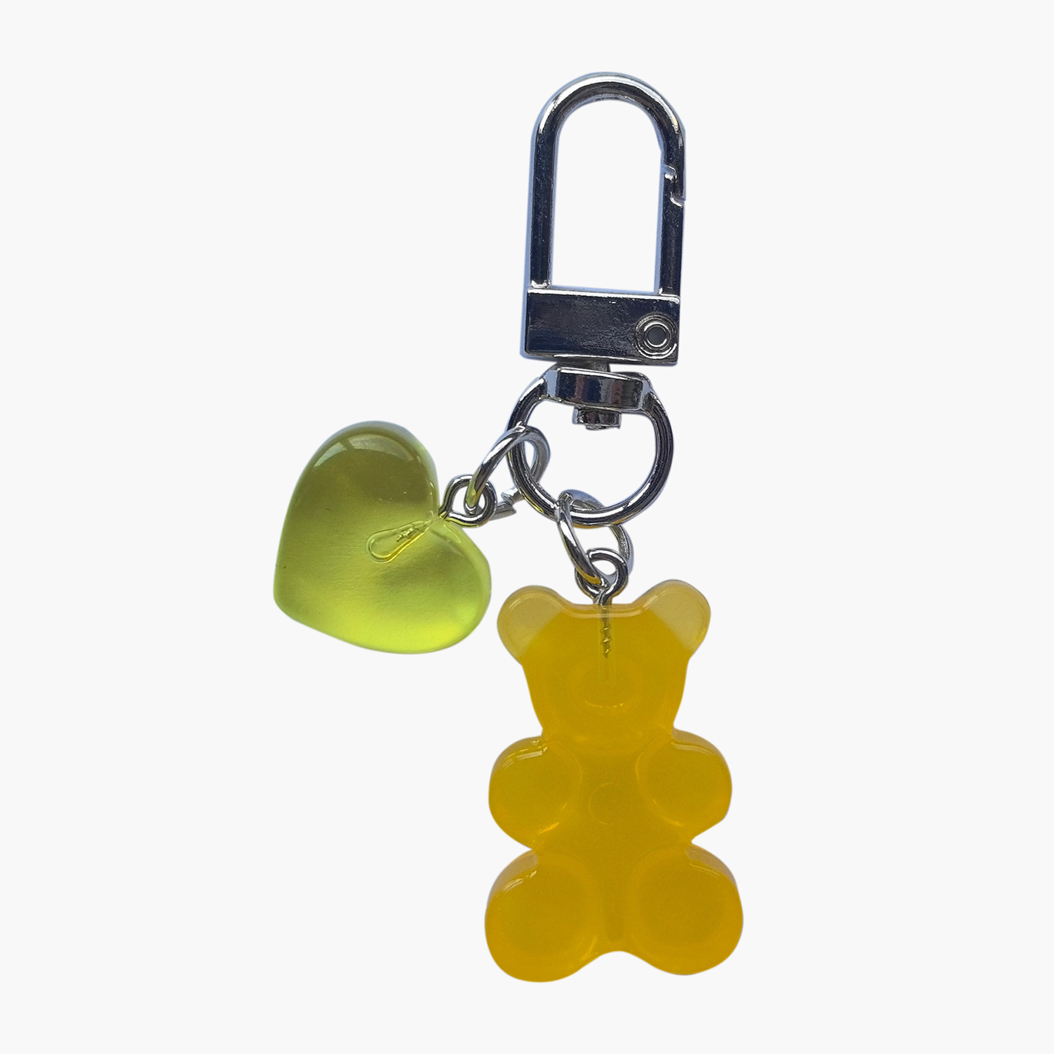 سلسلة مفاتيح على شكل دب بدلاية قلب وخطاف من جلو-girls-accessories-keyringsandbagcharms-image-4