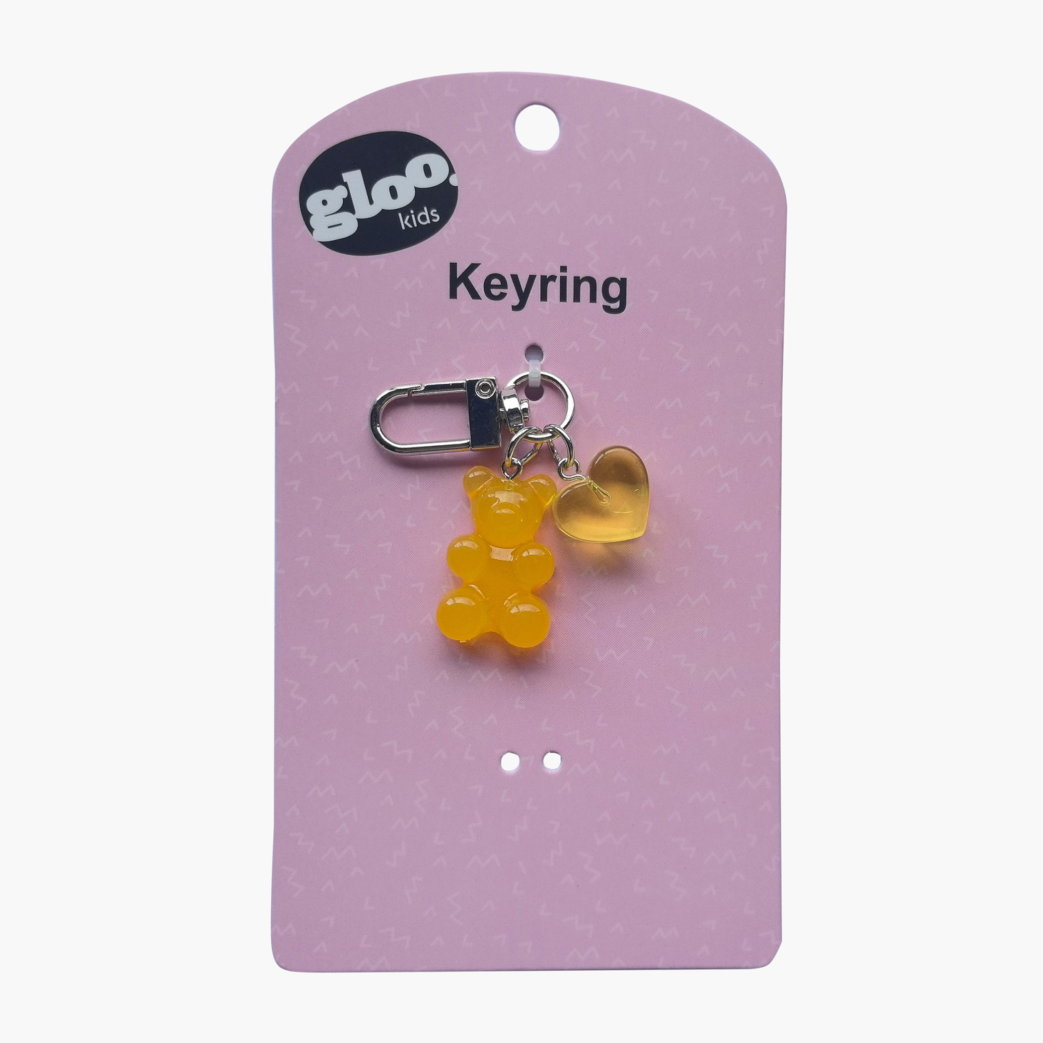 سلسلة مفاتيح على شكل دب بدلاية قلب وخطاف من جلو-girls-accessories-keyringsandbagcharms-image-5