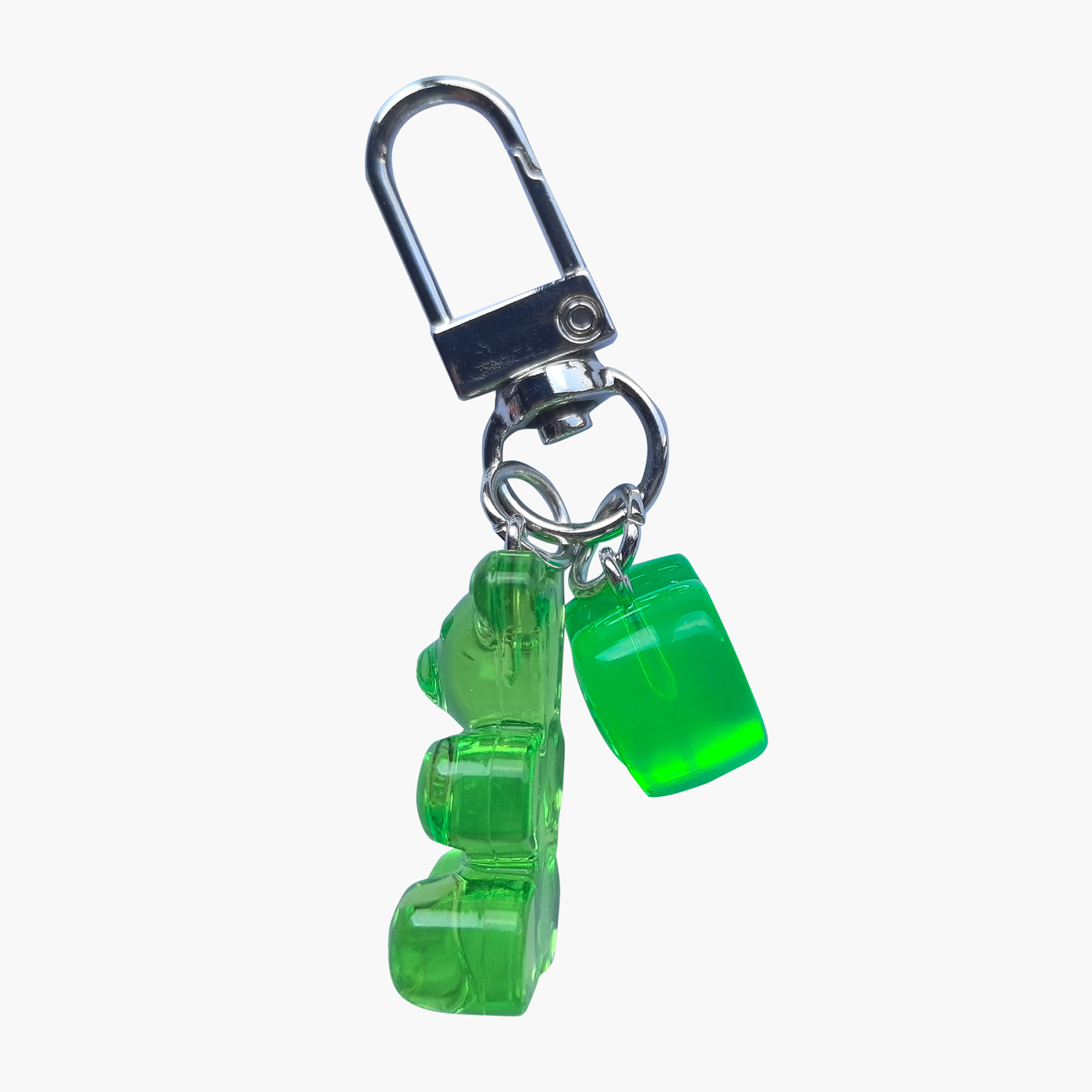 سلسلة مفاتيح على شكل دب بدلاية قلب وخطاف من جلو-girls-accessories-keyringsandbagcharms-image-3