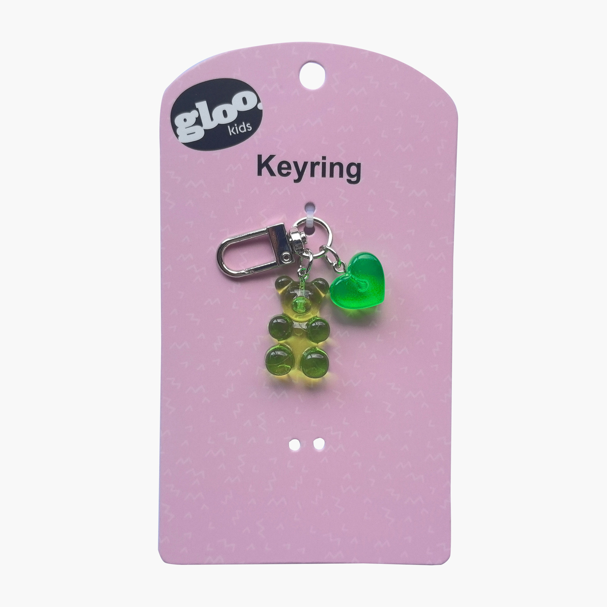 سلسلة مفاتيح على شكل دب بدلاية قلب وخطاف من جلو-girls-accessories-keyringsandbagcharms-image-5