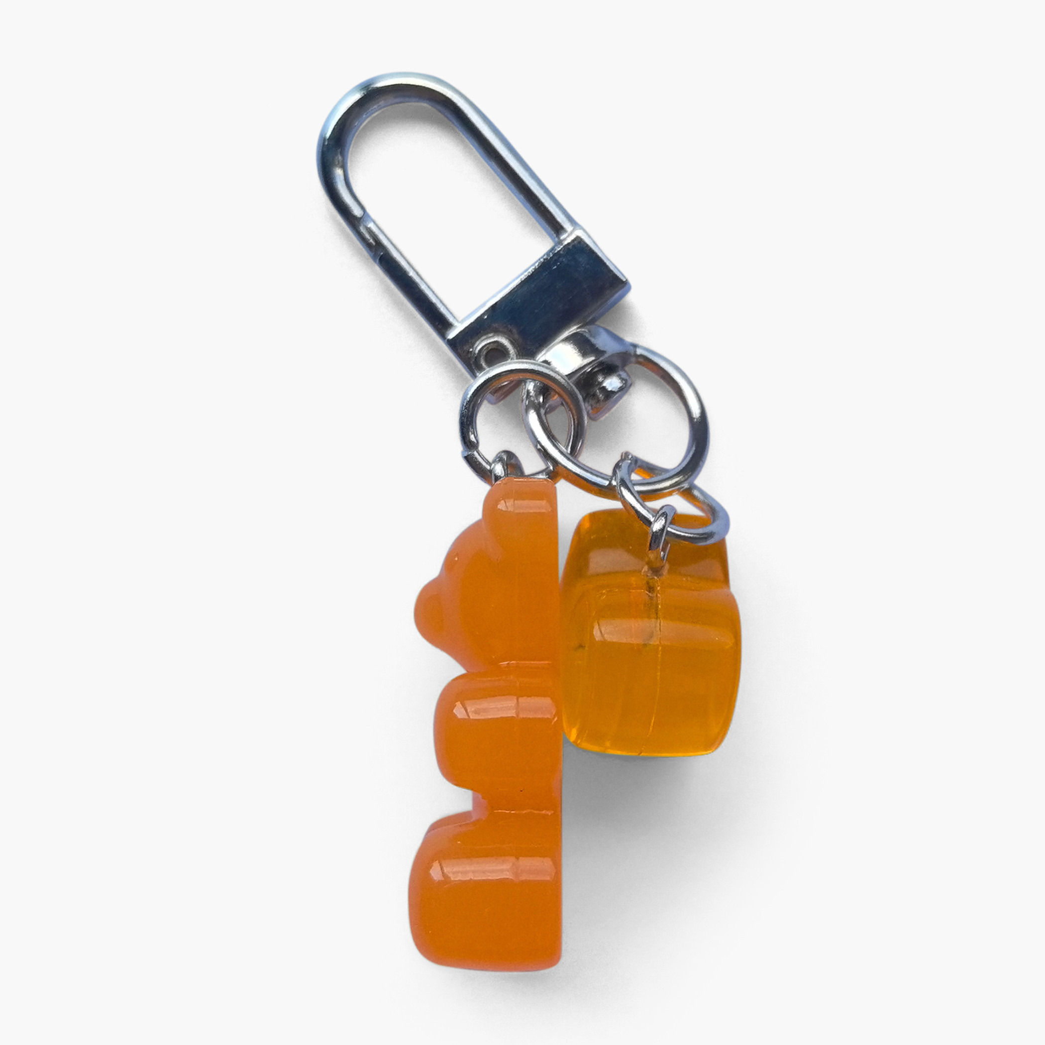 سلسلة مفاتيح على شكل دب بدلاية قلب وخطاف من جلو-girls-accessories-keyringsandbagcharms-image-3