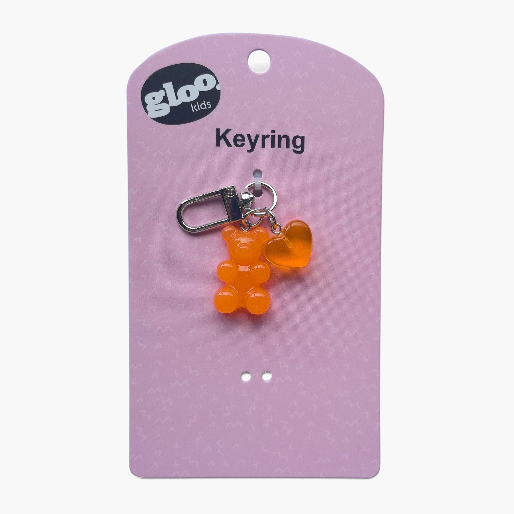 سلسلة مفاتيح على شكل دب بدلاية قلب وخطاف من جلو-girls-accessories-keyringsandbagcharms-image-5