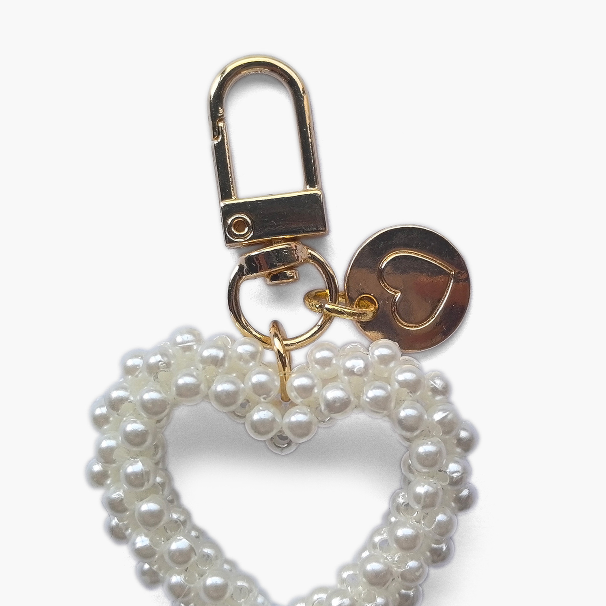 Gloo Heart Embellished Keychain with Metal Accent with Hook-girls-accessories-keyringsandbagcharms-image-3