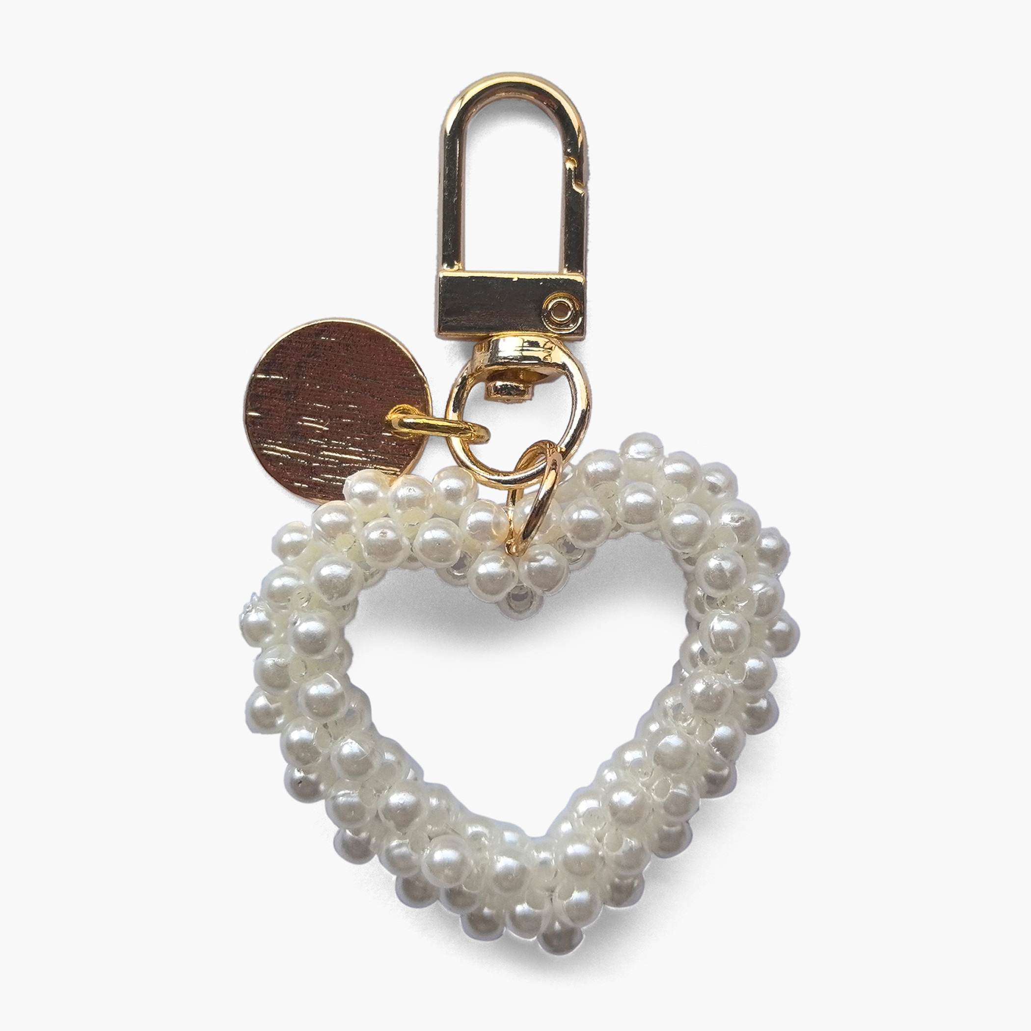 Gloo Heart Embellished Keychain with Metal Accent with Hook-girls-accessories-keyringsandbagcharms-image-4