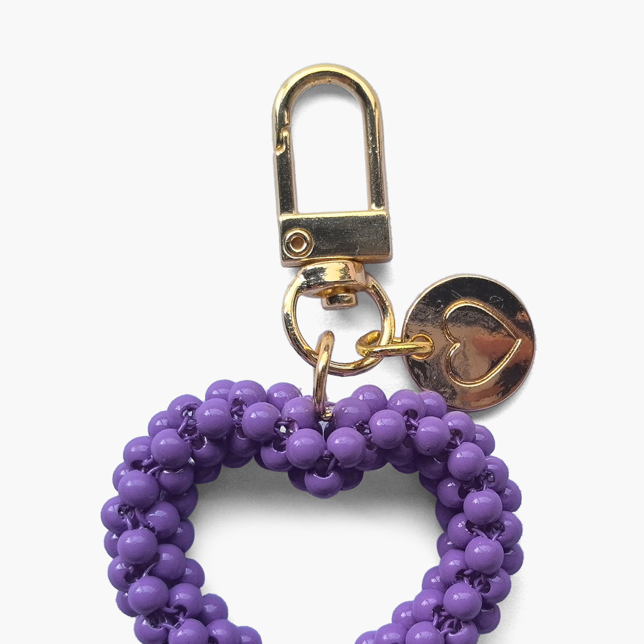 Gloo Embellished Heart Keyring with Metallic Accent-girls-accessories-keyringsandbagcharms-image-3